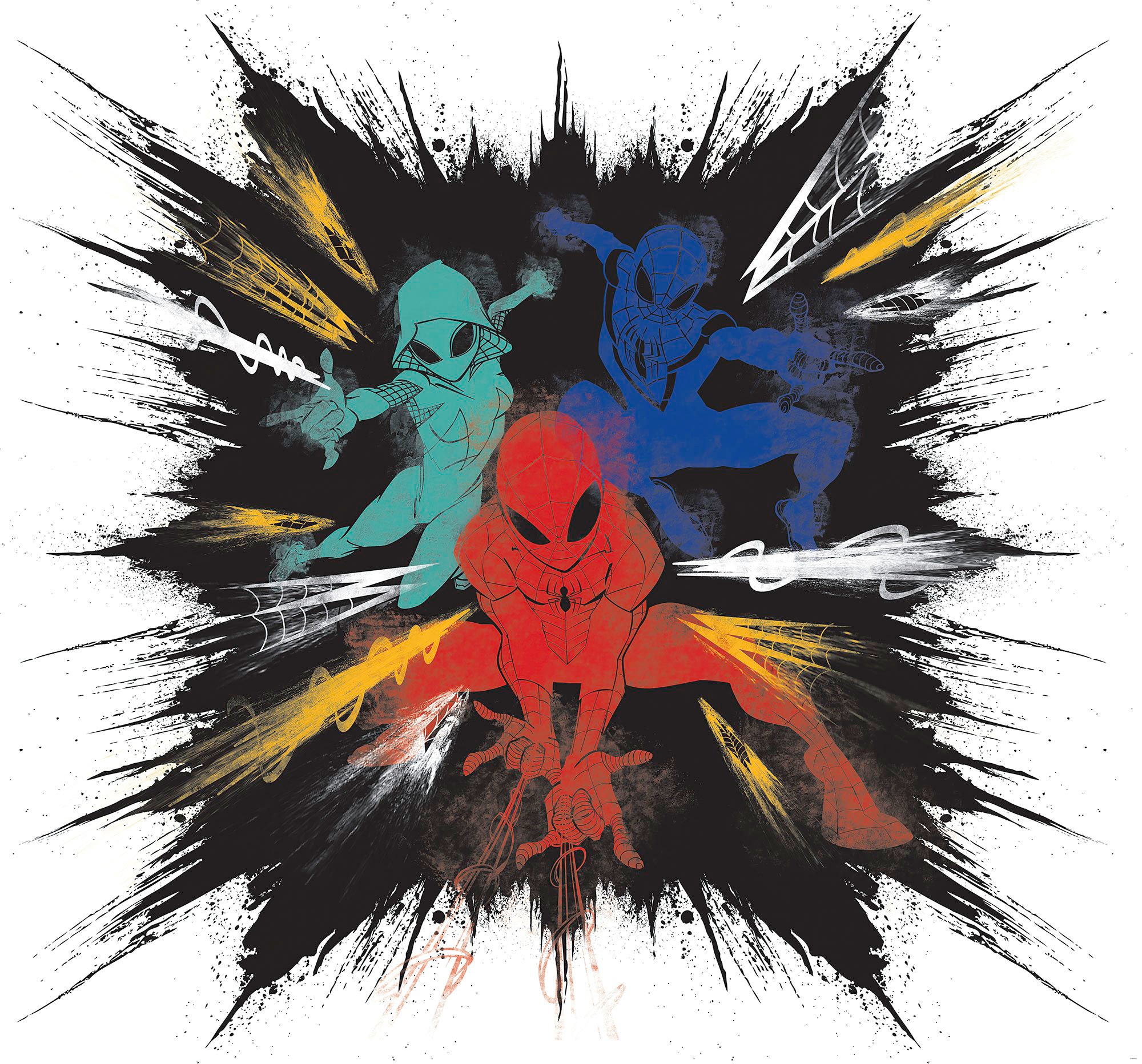 Vliestapete »Spider-Man Color Explosion«, 300x280 cm (Breite x Höhe)