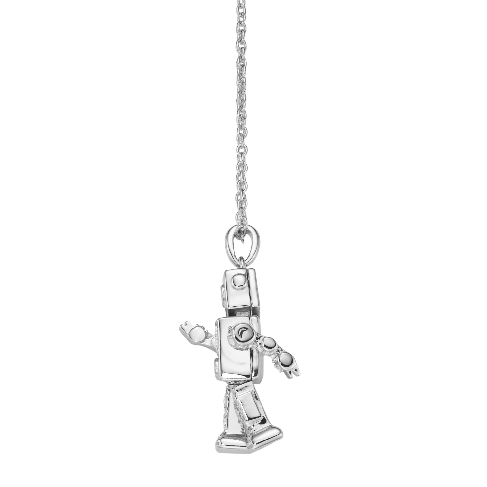 GIORGIO MARTELLO MILANO Kette mit Anhänger »Kette Anhänger Roboter mit Zirkonia, Silber 925«