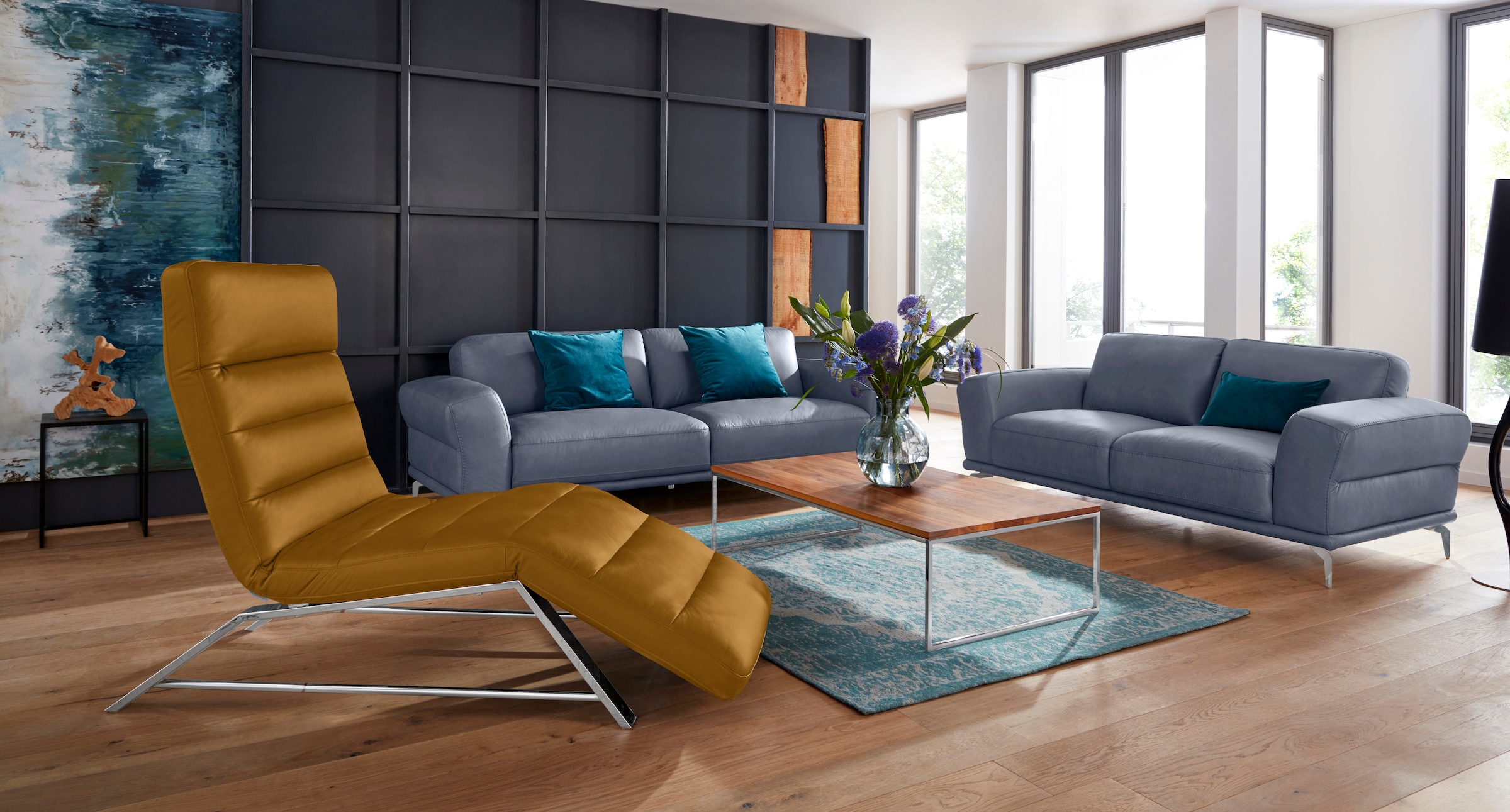 W.SCHILLIG Relaxliege »daily dreams«, Funktionsliege wahlweise mit Motor, Gestell Chrom, Breite 65 cm