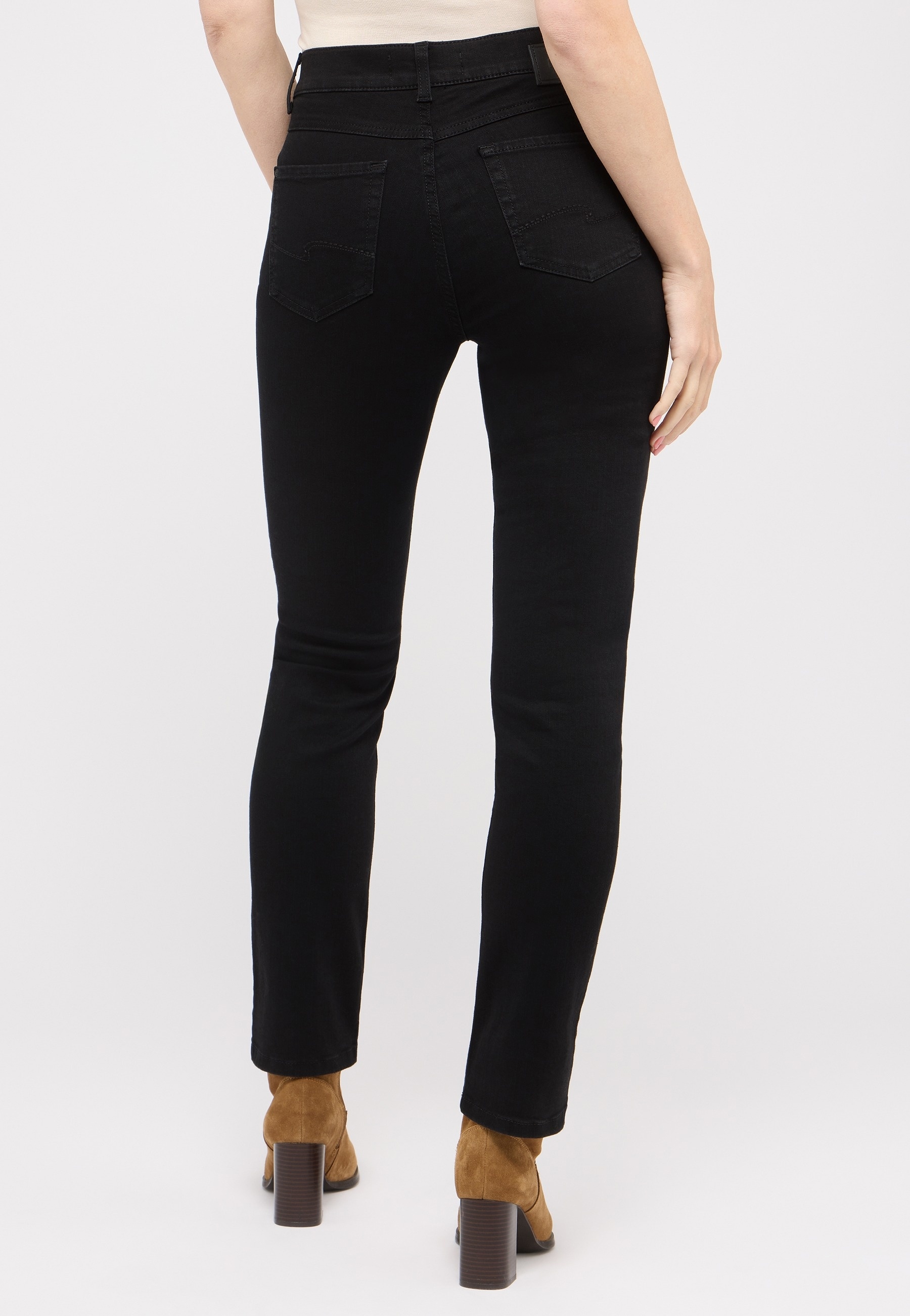 ANGELS Straight-Jeans »CICI« Straight-Schnitt, Slim fit Passform, aus Baumwollmischung