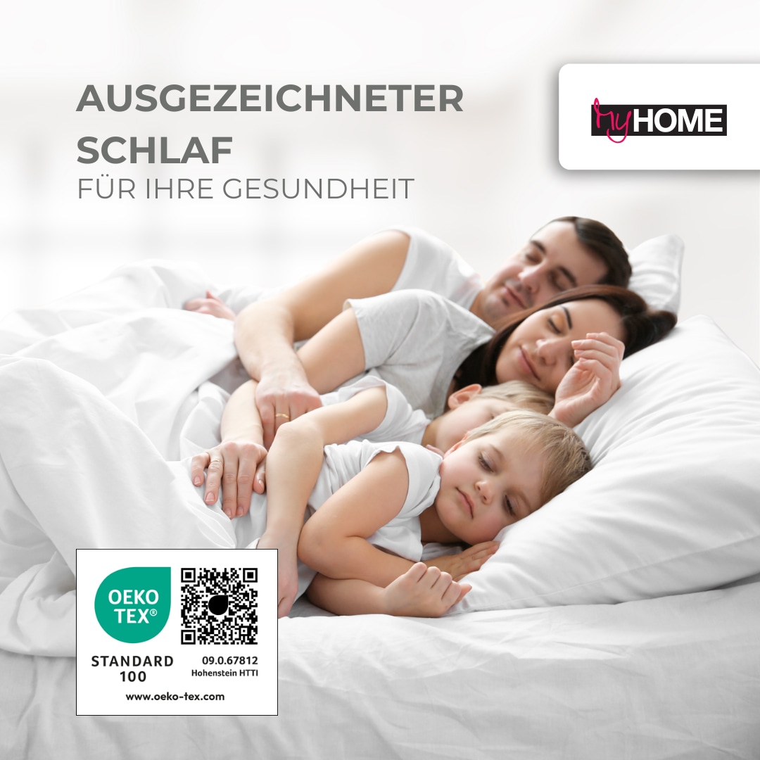 my home Kunstfaserbettdecke »Baca, Bettdecke 135x200 cm, 155x220 cm und weitere Größen«, 4-Jahreszeiten, Füllung aus hochwertiger 6D-Hohlfaser, Bezug Polyester, (1 St.), Bettdecken, Sommer, Winter, 4-Jahreszeiten, Decke
