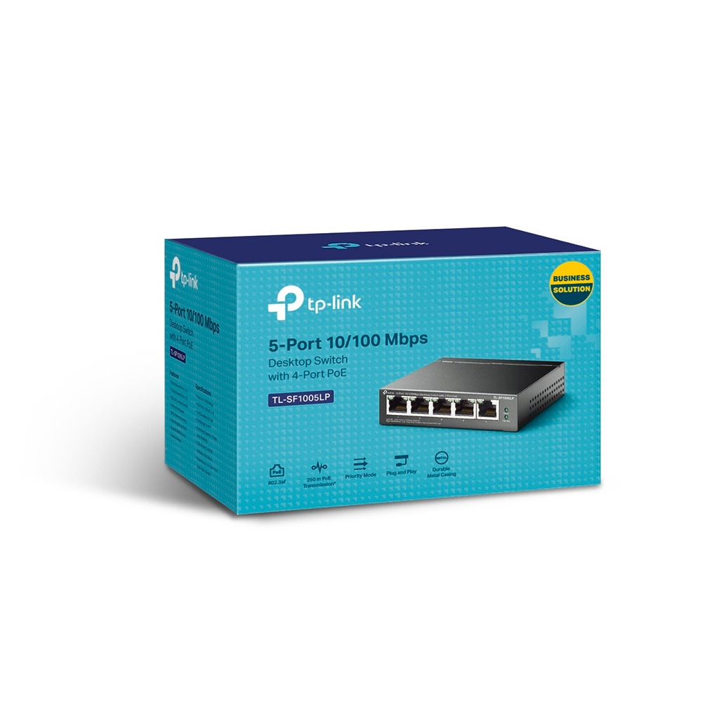 TP-Link Netzwerk-Switch »TL-SF1005LP 5-Port 10/100Mbps (4x PoE) Switch«