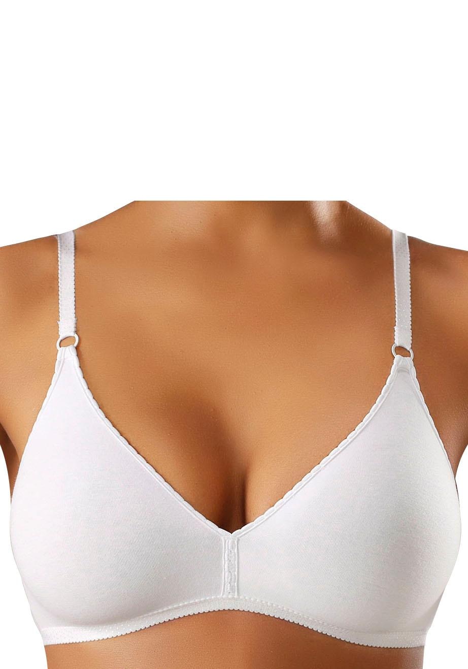 petite fleur Bralette-BH, ohne Bügel aus angenehm weicher Baumwollqualität, Basic