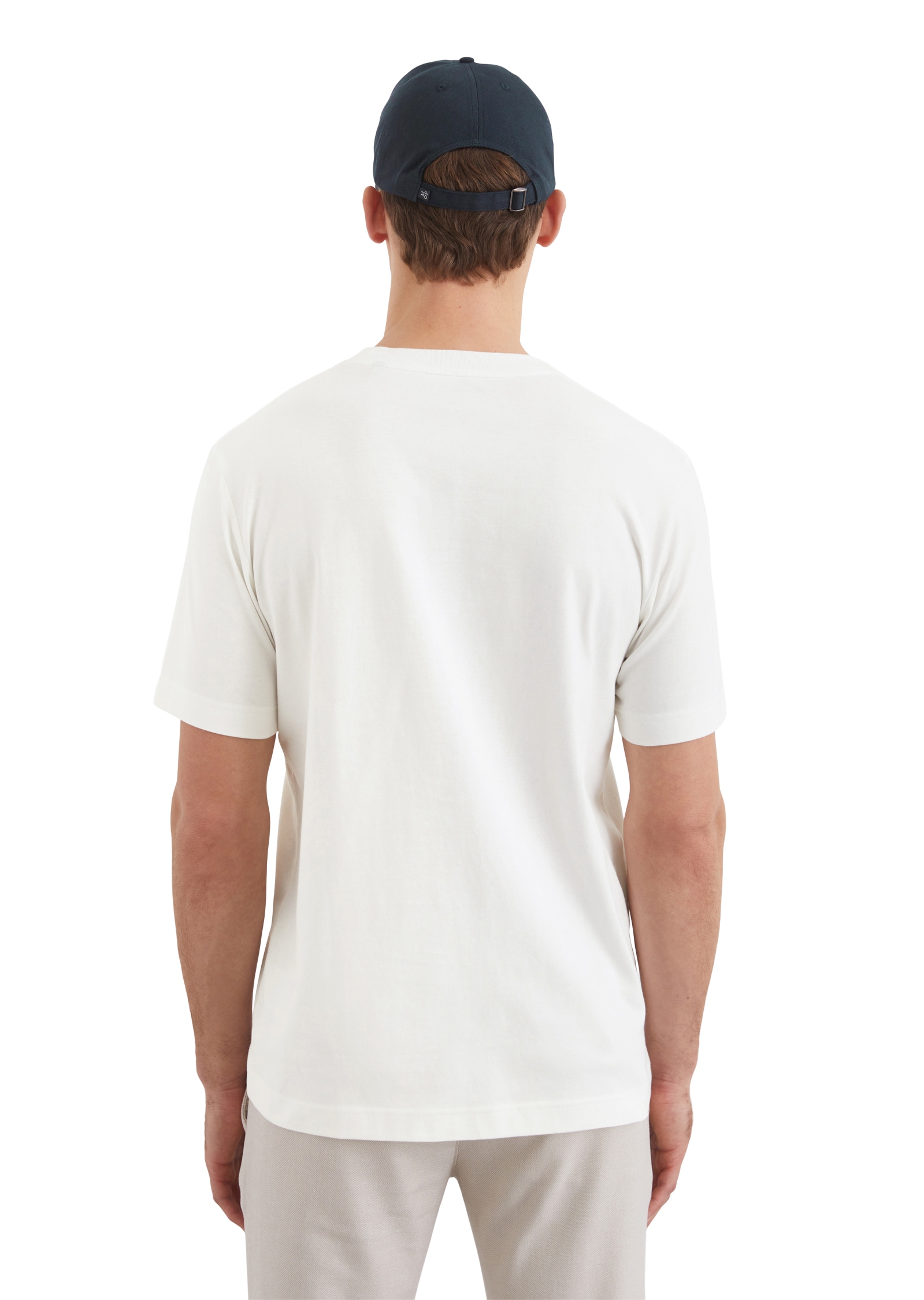 Marc O'Polo T-Shirt, markantes Logo in 3D-Optik auf der Brust