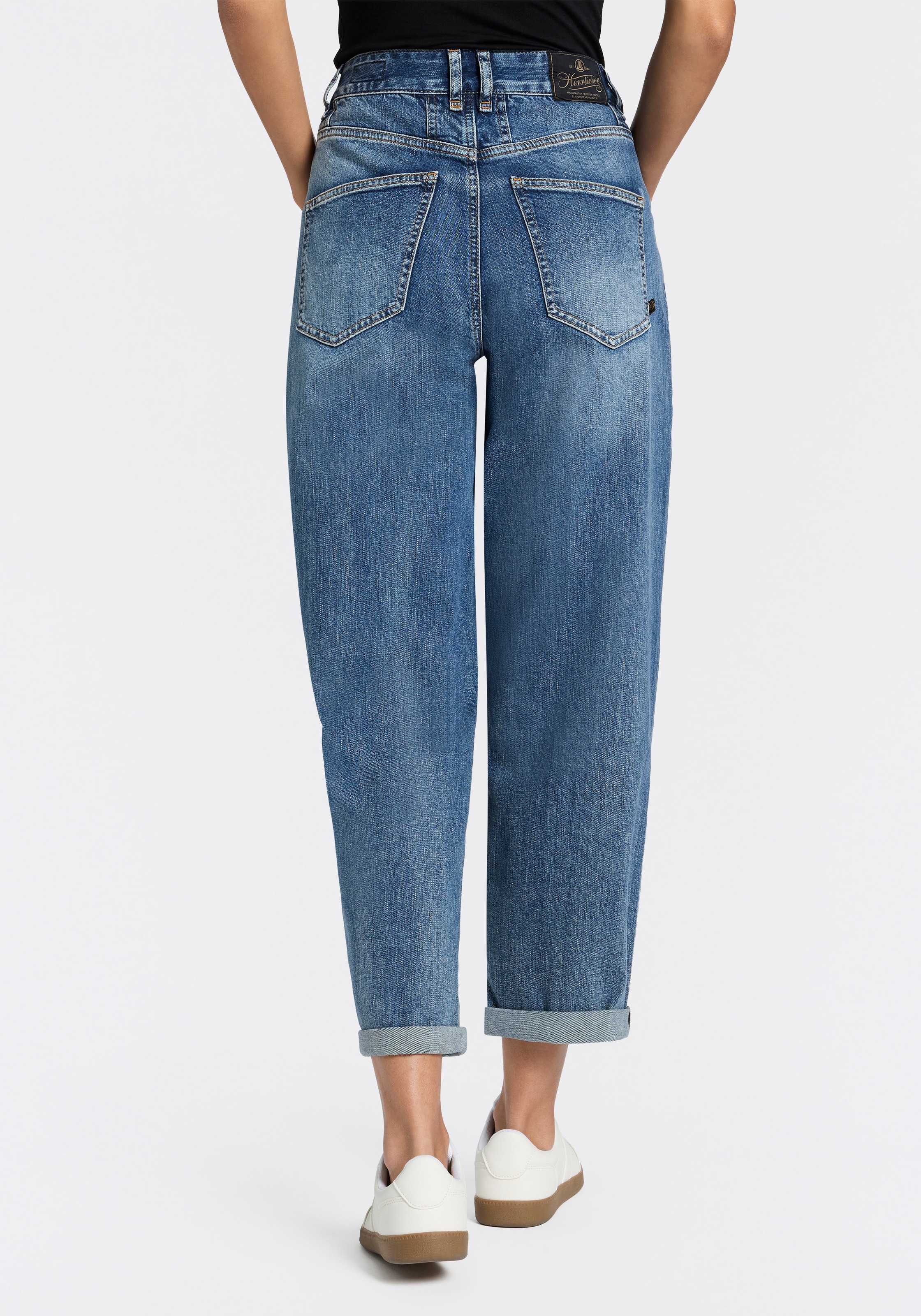 Herrlicher 5-Pocket-Jeans »Brooke Denim Stretch« im Loose Fit, Cropped-Länge