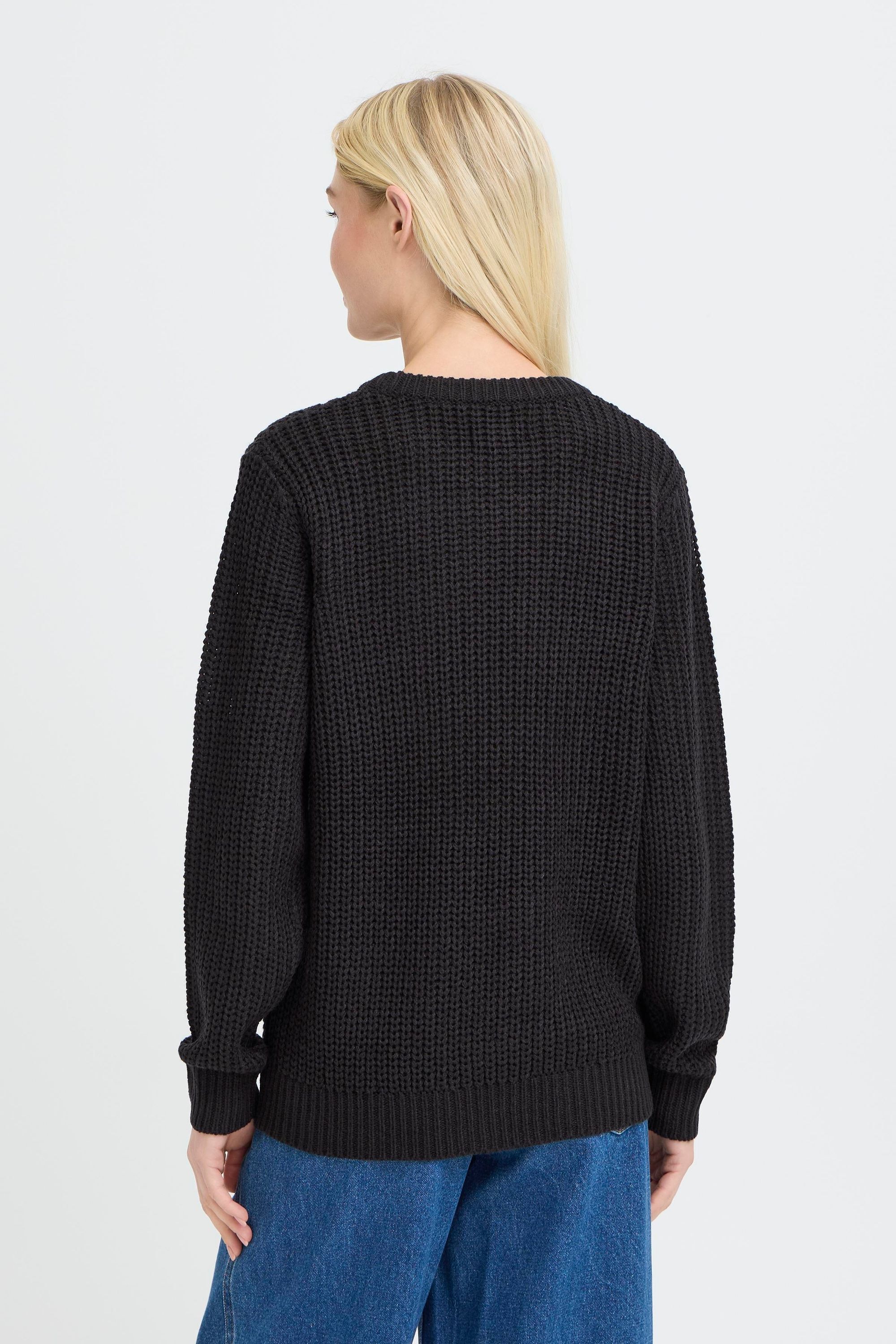 OXMO Strickfleece-Pullover »Strickpullover OXEDNA ONECK«