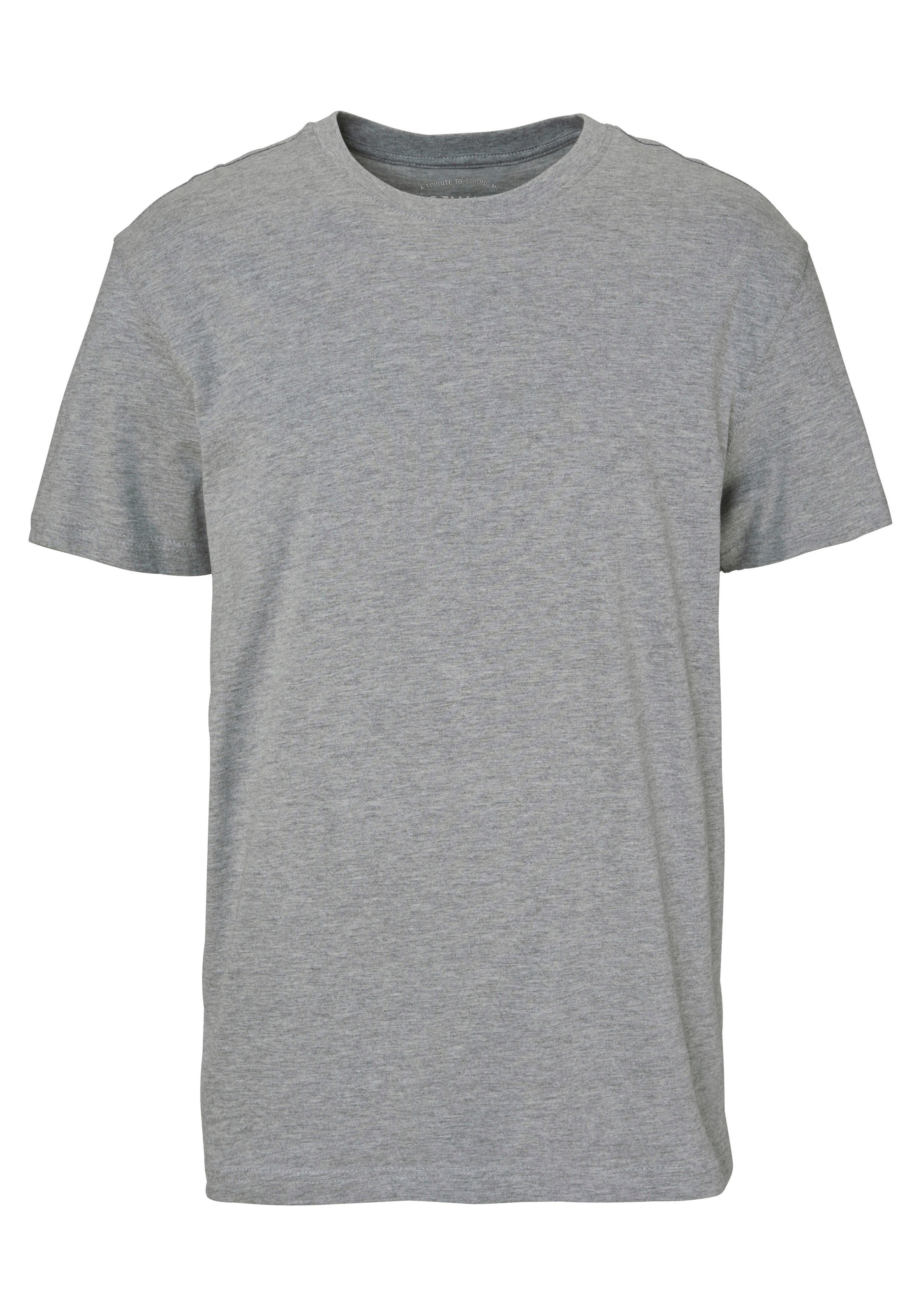 Man's World T-Shirt »neue Farben!«, (3er-Pack), Kurzarm, unifarben, Rundhals, aus Baumwolle