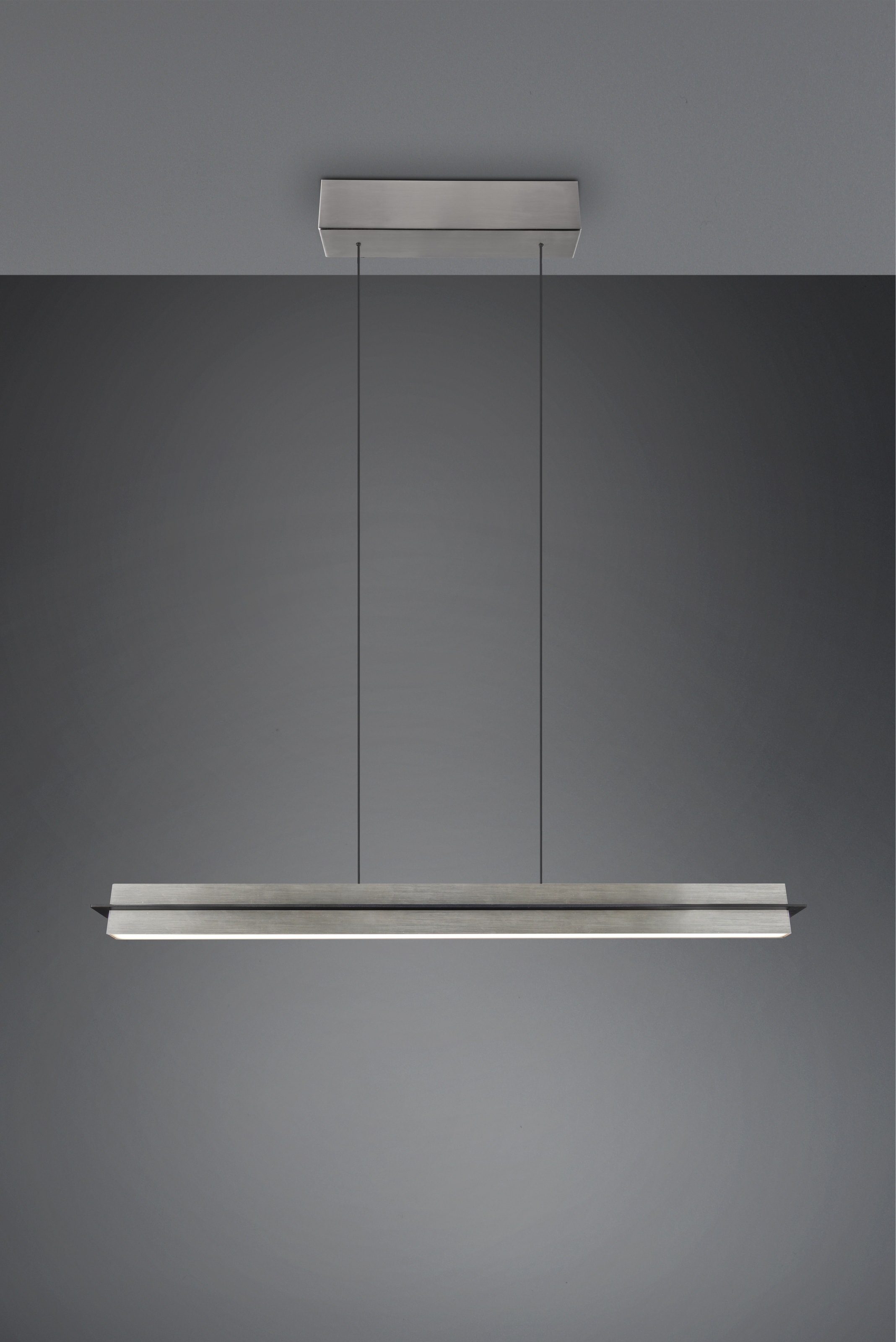 TRIO Leuchten LED Pendelleuchte »EMERSON, LED Hängeleuchte höhenverstellbar, 4-Stufen Touch Dimmer« LED-Board 1 Stk. Farbwechsler | warmweiß - kaltweiß Lichtfarbe einstellbar 2700-5000K warm- bis kaltweiß, Höhe max 150 cm