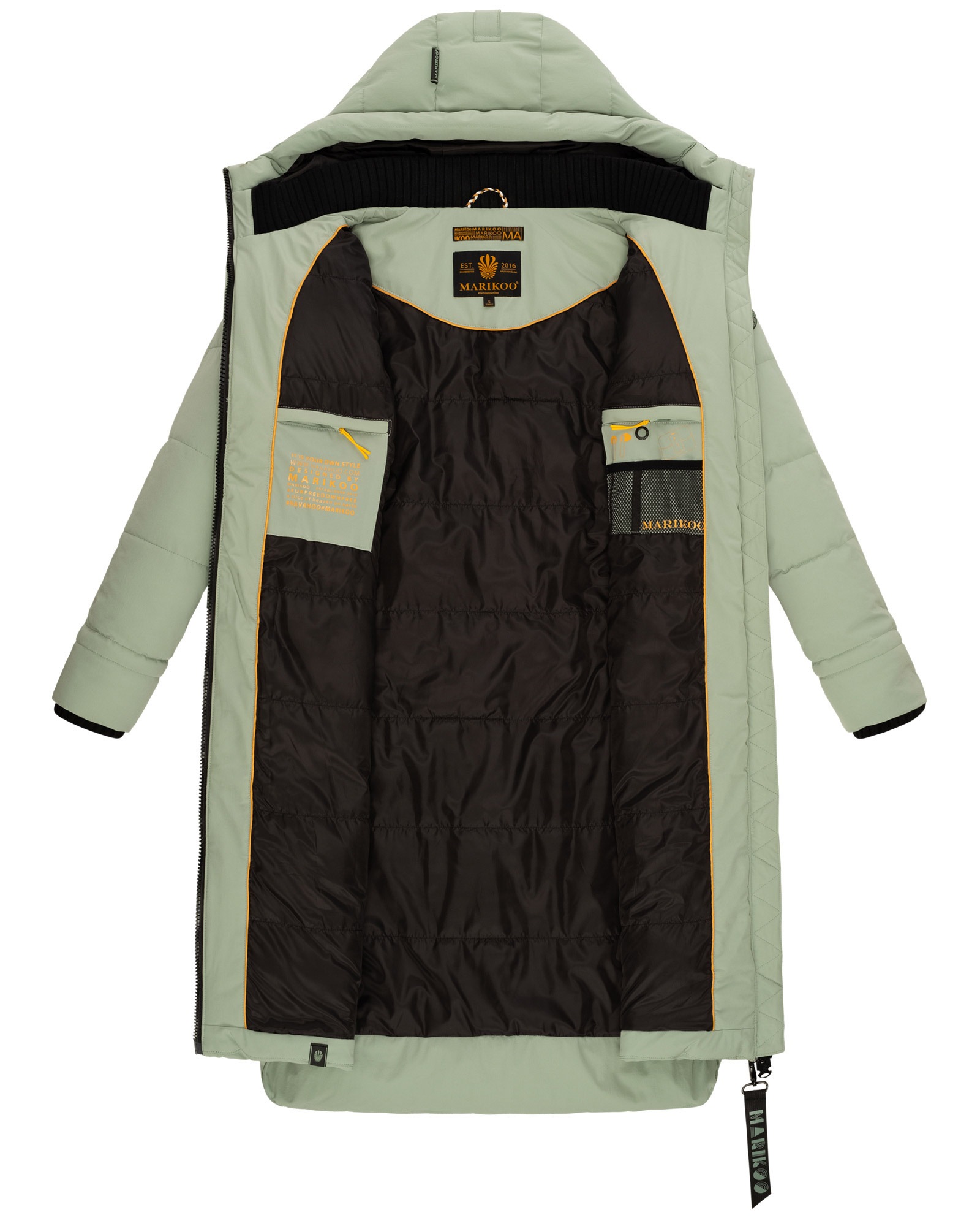 Marikoo Winterjacke »Marikoo Benikoo Damen lange Winterjacke B949«