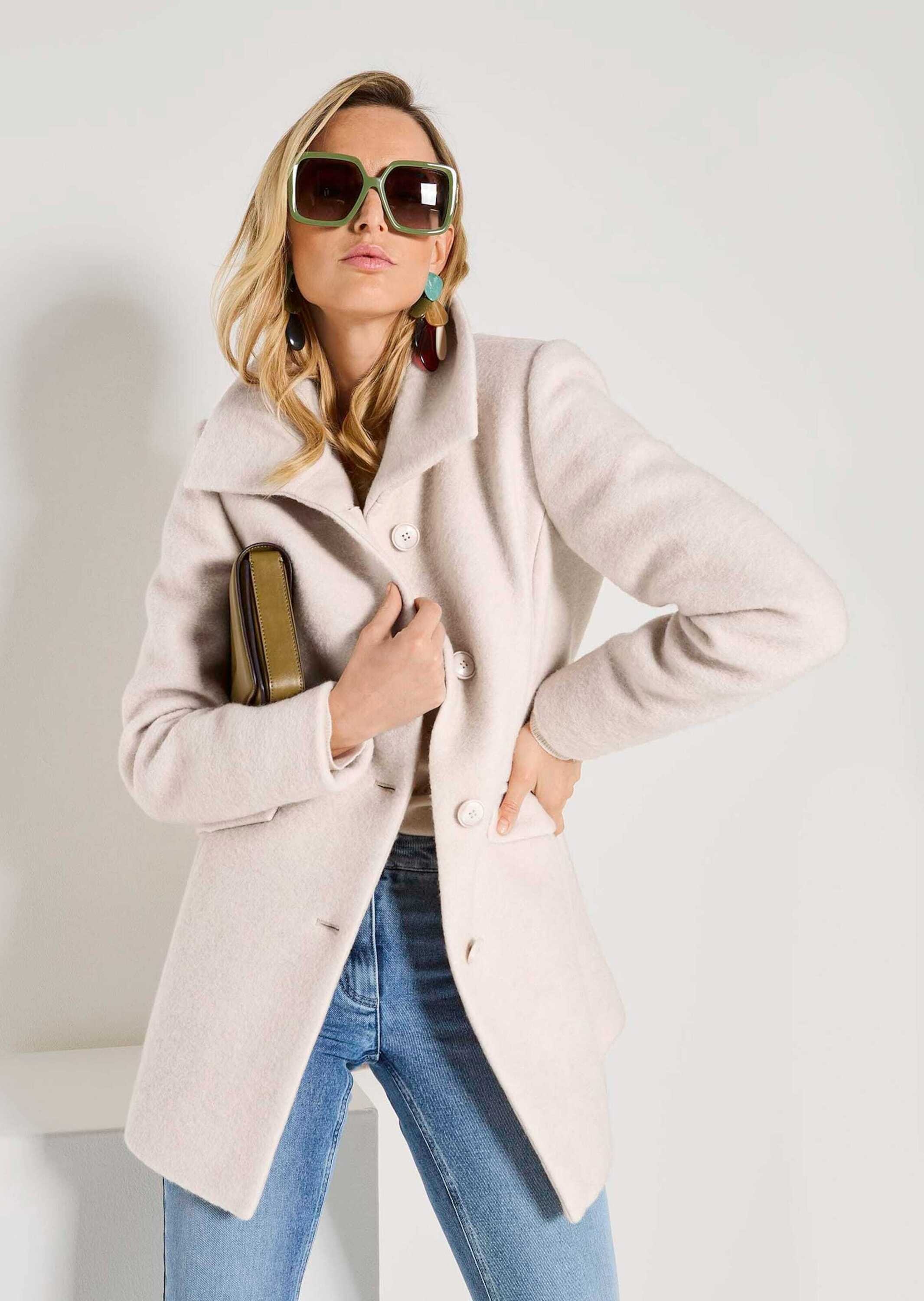 MADELEINE Langmantel »Wollmantel Eleganter Damenmantel aus Wolle«