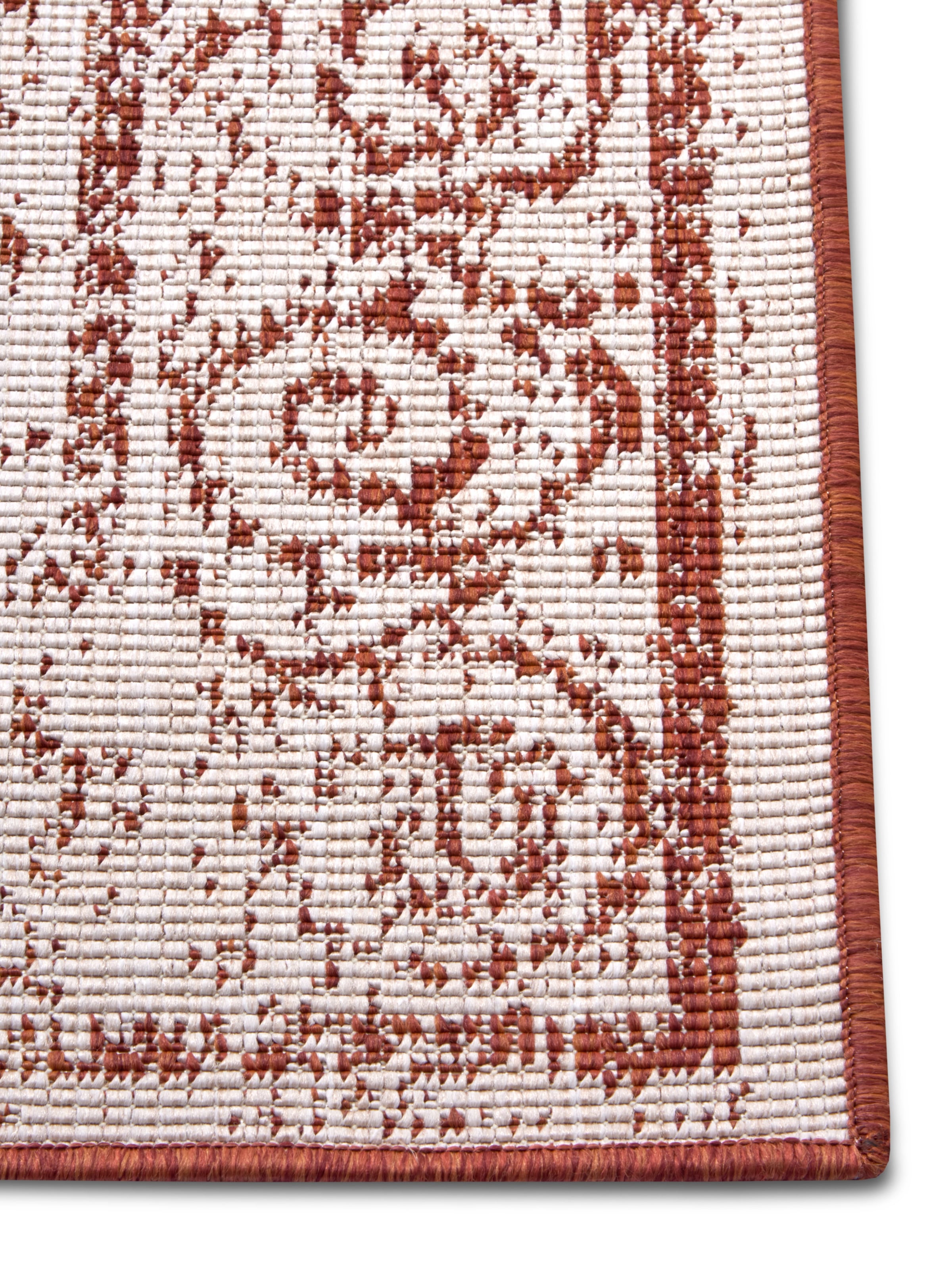 NORTHRUGS Teppich »CEBU Wendeteppich«, rechteckig, 5 mm Höhe, In-& Outdoor, Wetterfest, Balkon, Wohnzimmer, Wasserfest, Orientalisch