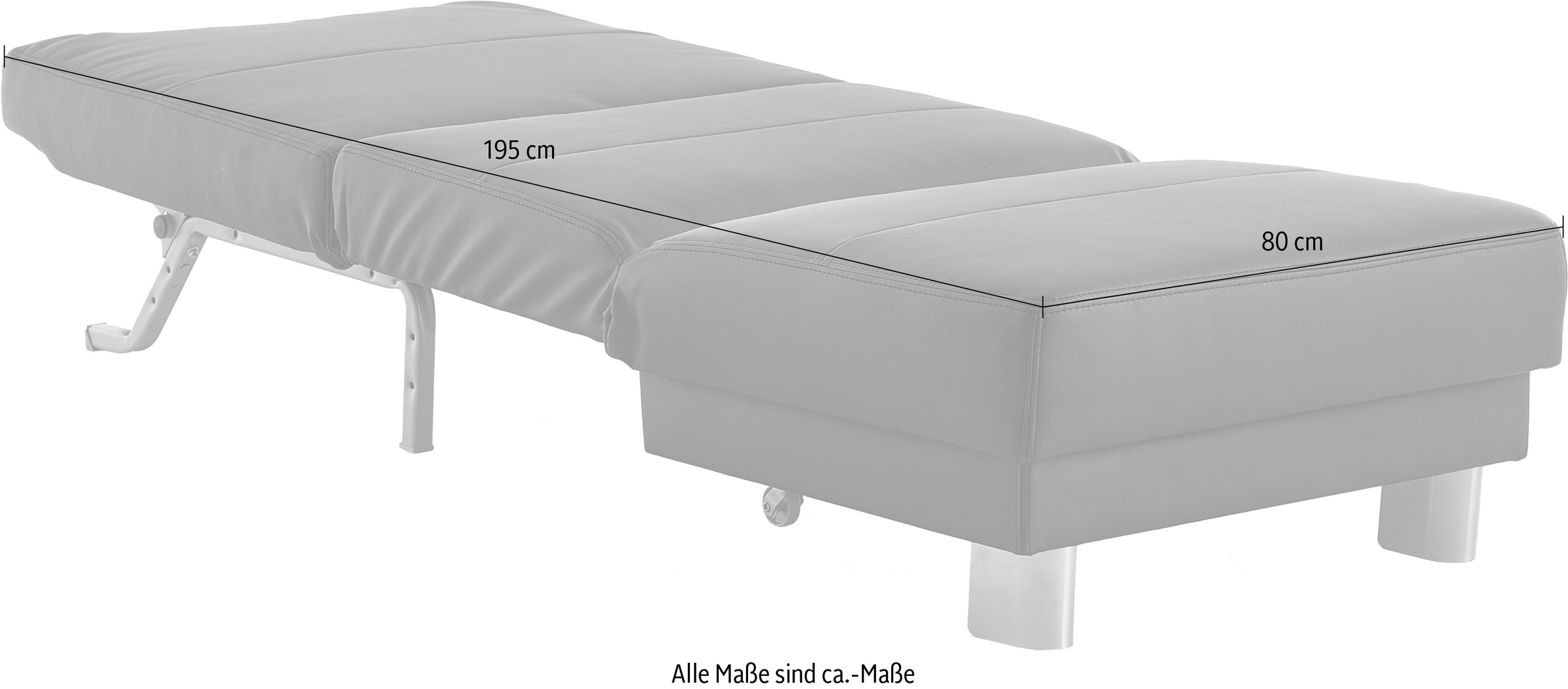 INOSIGN Schlafsofa »Gina«, mit einem Handgriff vom Sofa zum Bett