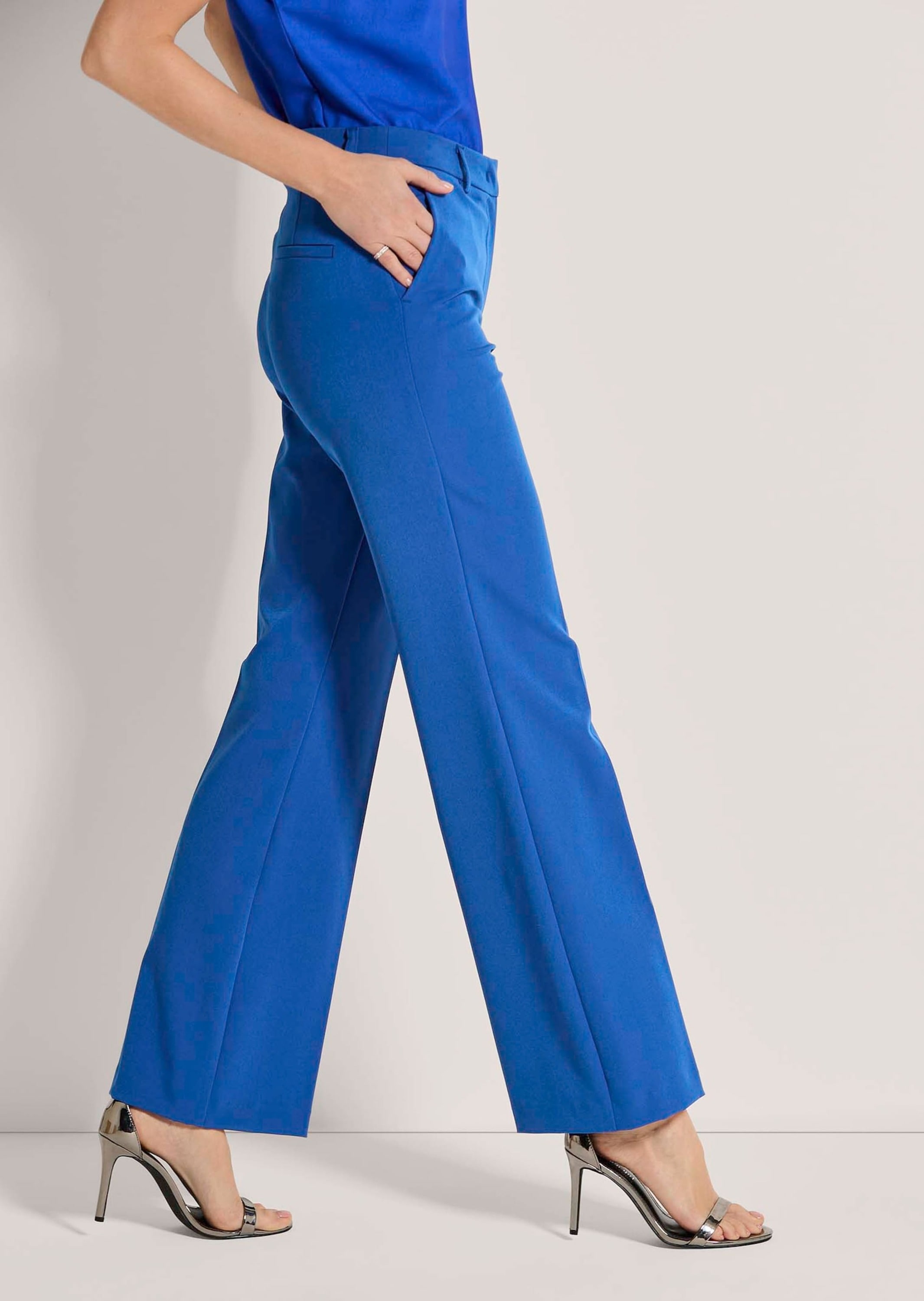 MADELEINE Bügelfaltenhose »Palazzohose Ausgestellte Bügelfalten-Hose«