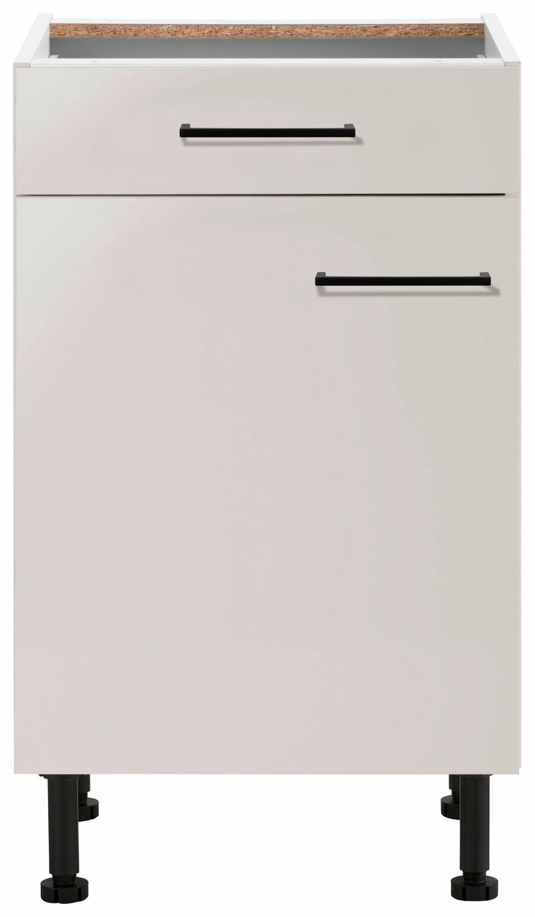 wiho Küchen Unterschrank »Nisos« 50 cm breit, Soft-Close in Schubkästen, verstellbare Füße, ohne Platte