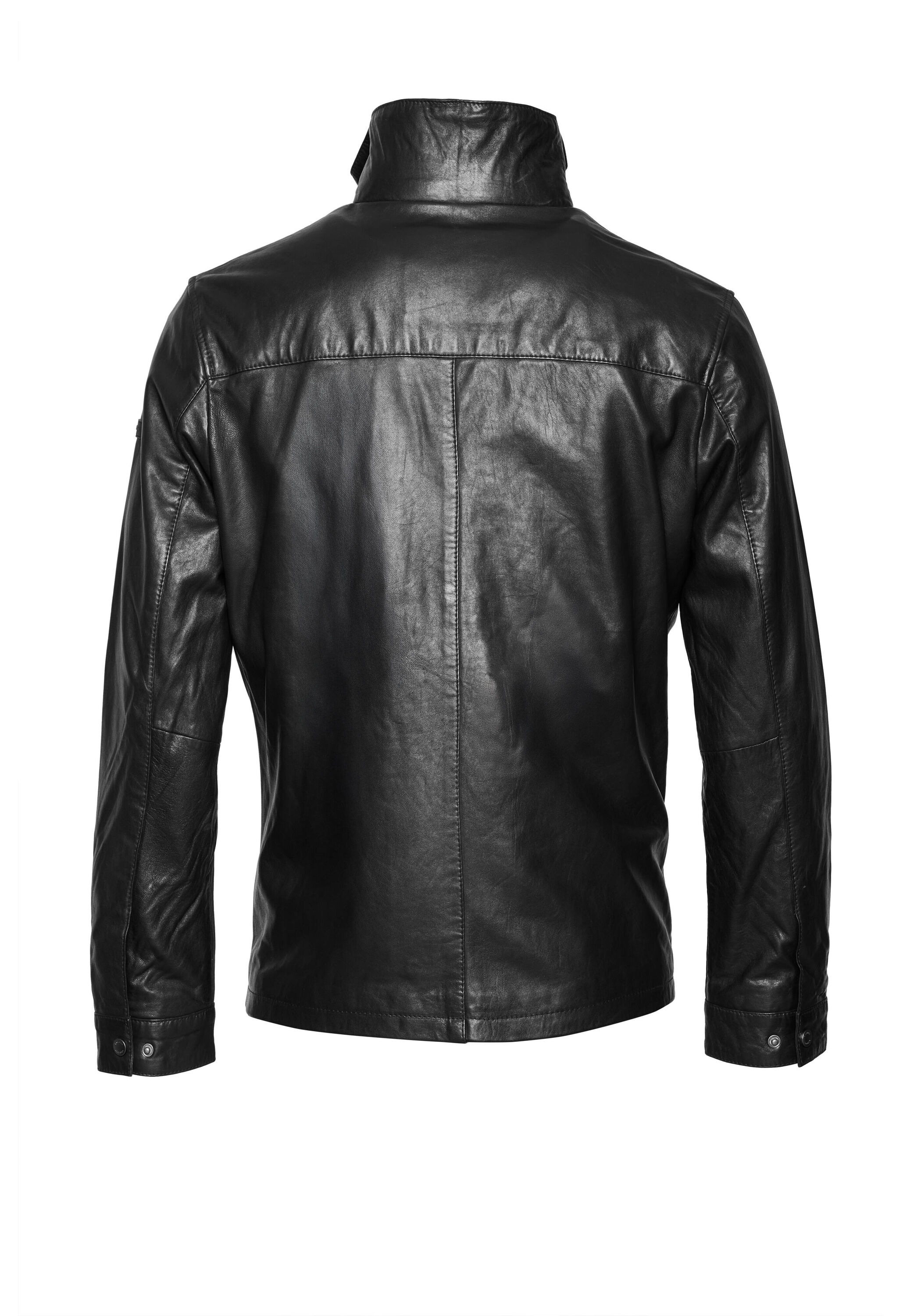 bugatti Lederjacke »BUBRANDO« ohne Kapuze Mit seitlichen Eingrifftaschen