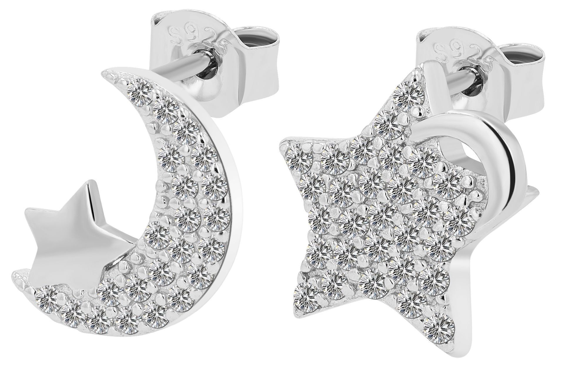 Adelia´s Paar Ohrstecker »Damen Ohrringe ¿ Ohrstecker aus 925 Silber mit Zirkonia«