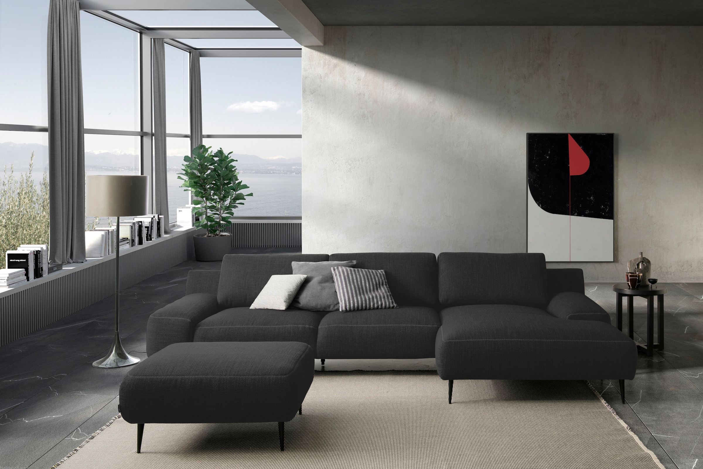 designwerk Ecksofa »Forma L-Form, zeitloses Designsofa mit aktuellem Fuß« in hochwertiger Verarbeitung & tollem Sitzkomfort