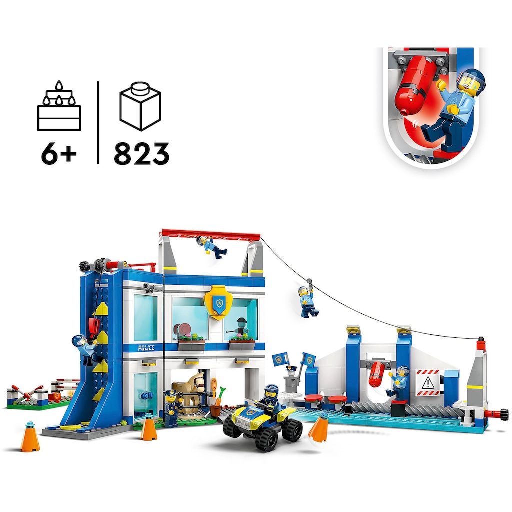 LEGO® Konstruktionsspielsteine »Polizeischule (60372), LEGO® City«, (823 St.)