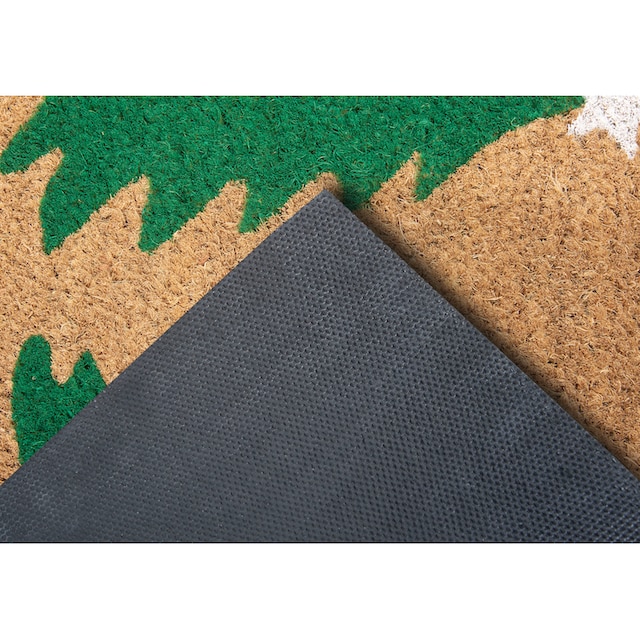 Pine Weihnachten, HANSE Kokos Decorated Fußmatte rechteckig, OTTO »Mix bei Schmutzfangmatte, Home kaufen Rutschfest, Outdoor, Trees«, Kokosmatte Innen, Mats