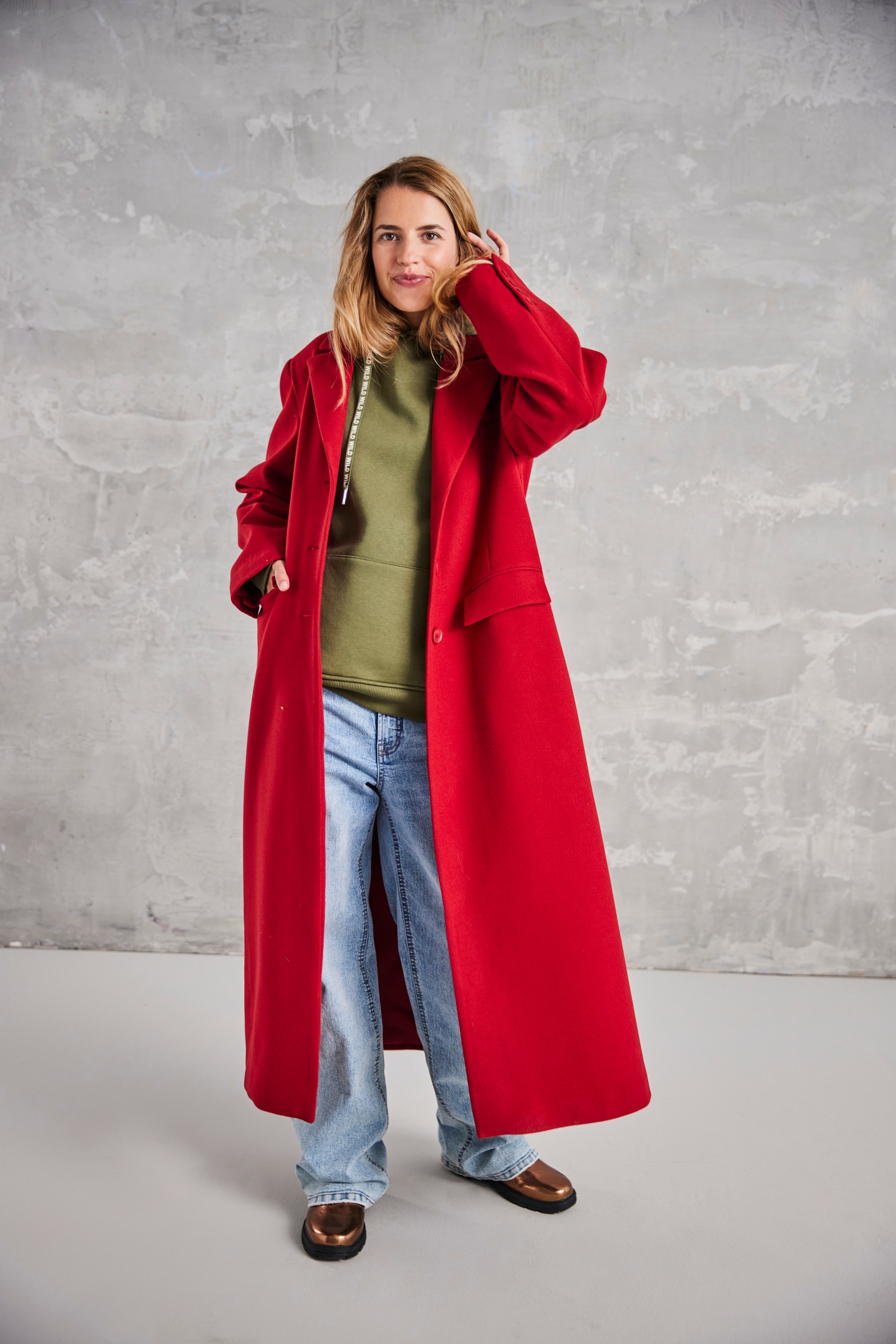 ONLY Langmantel »ONLNANCY LIFE LONG FITTED COAT CC OTW«