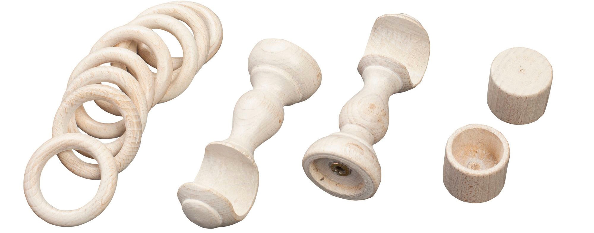 SN DECO GROUP Gardinenstange »Cafiro«, 1 läufig-läufig, Fixmaß, 28 mm, Holz, verschiedene Längen und Farben, Komplettset