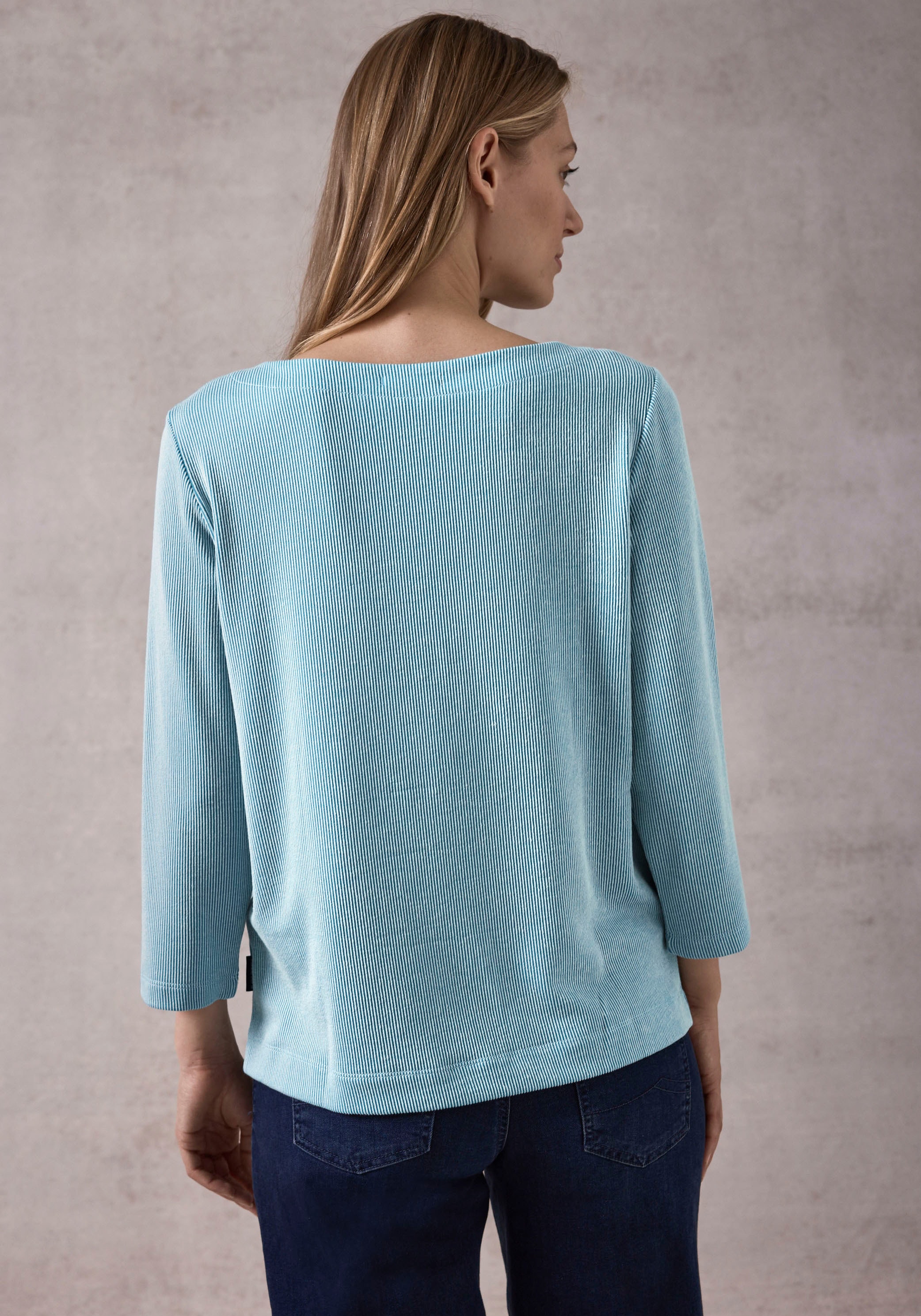 Cecil 3/4-Arm-Shirt, in Zwei-Ton-Optik