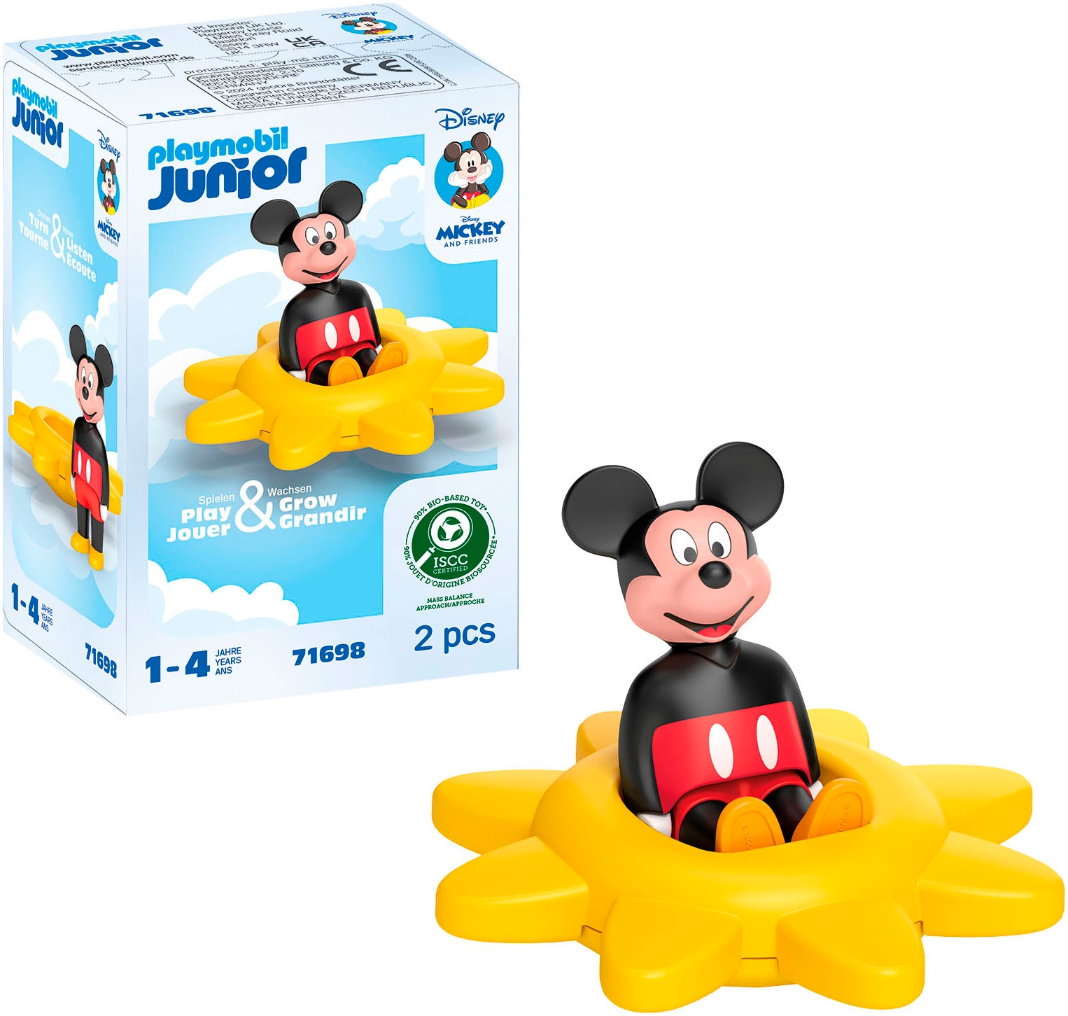 Playmobil® Konstruktions-Spielset »Mickys Drehsonne mit Rasselfunktion (71698), JUNIOR & Disney« Made in Europe