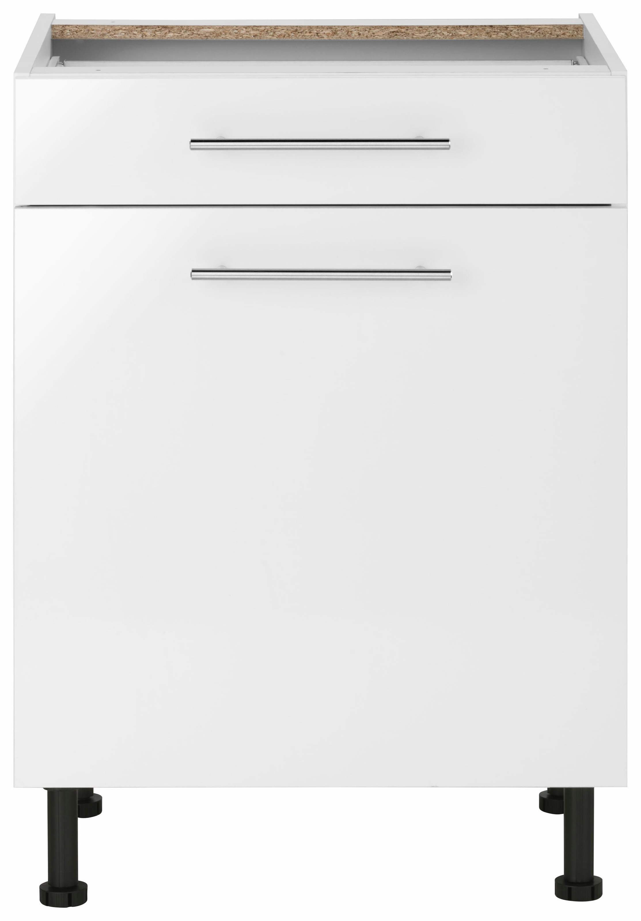 wiho Küchen Unterschrank »Ela« Breite 60 cm, höhenverstellbare Füße