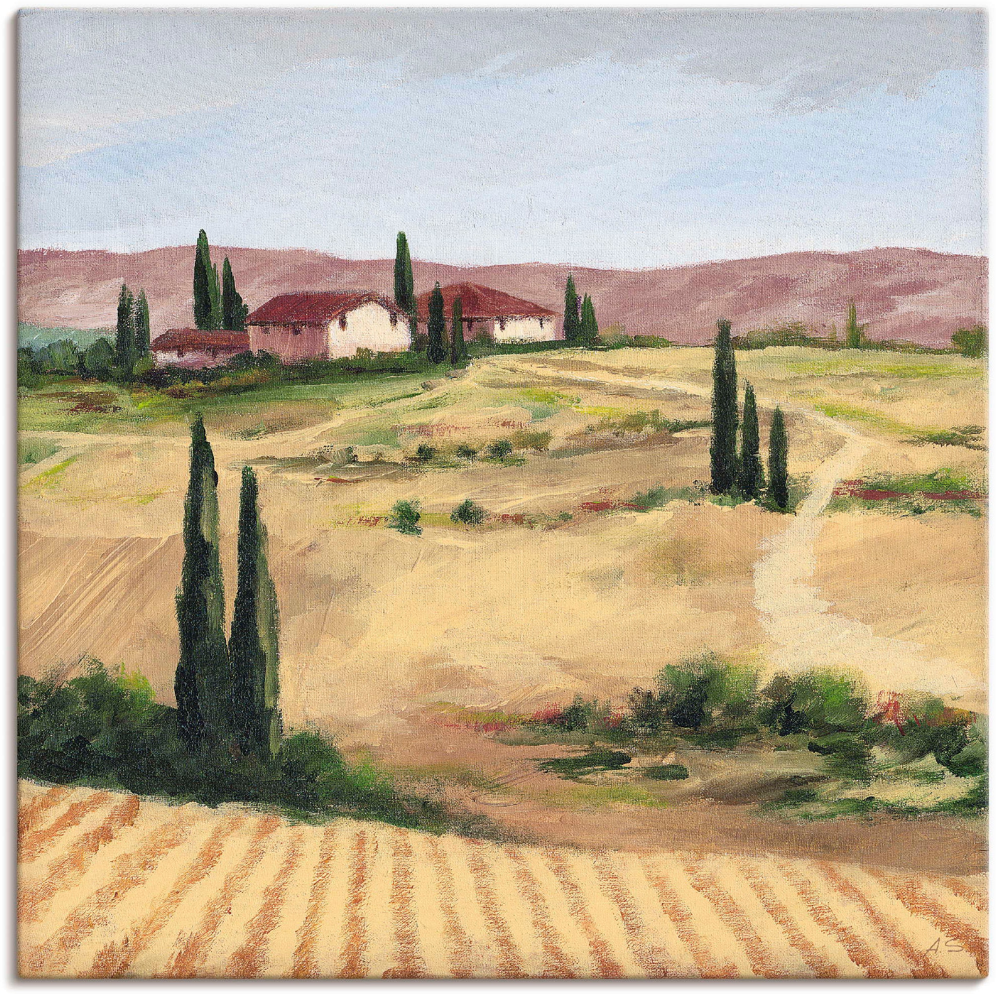Artland Wandbild »Die toskanische Landschaft II«, Bilder von Europa, (1 St.),  als Alubild, Leinwandbild, Wandaufkleber oder Poster in versch. Größen  bestellen bei OTTO