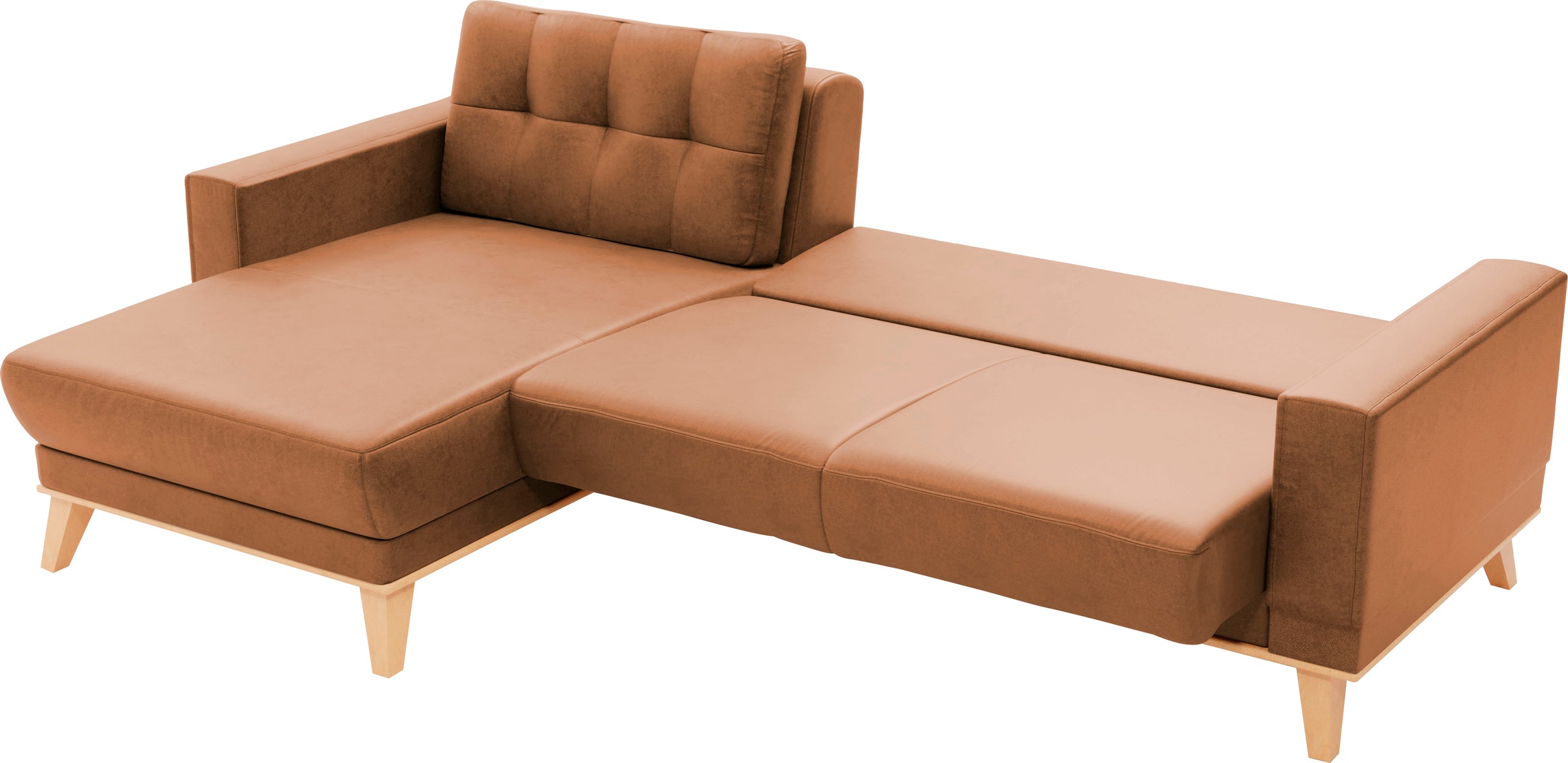 sit&more Ecksofa »Lavida L-Form«, wahlweise mit Kippfunktion und Bettkasten