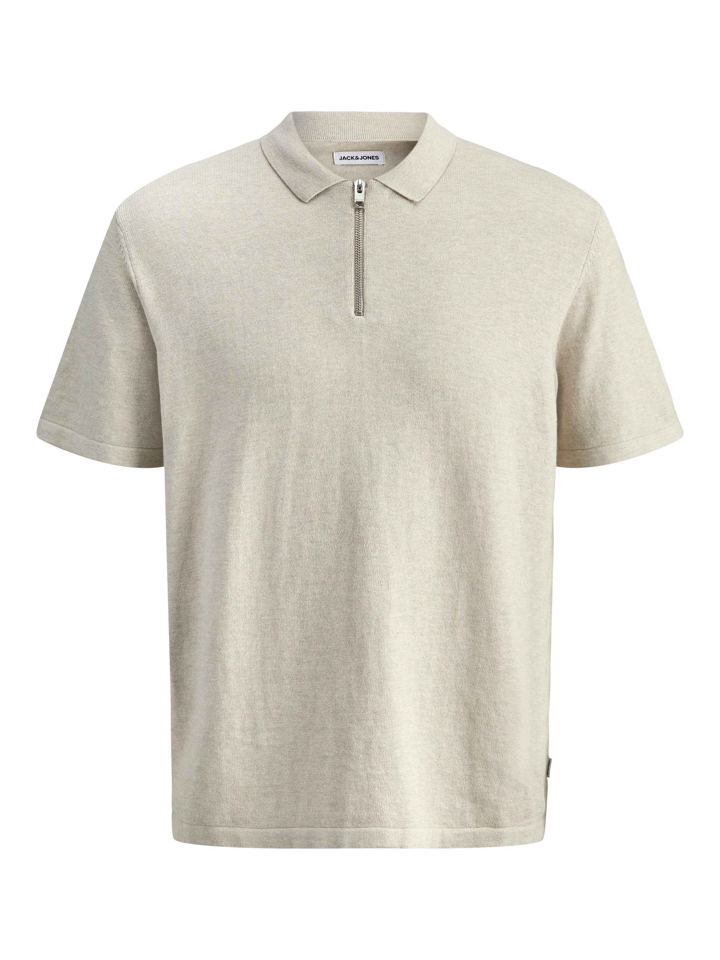 Jack & Jones Kurzarmpullover »JJEEMIL KNIT ZIP POLO SS SN« mit kurzem Reißverschluss