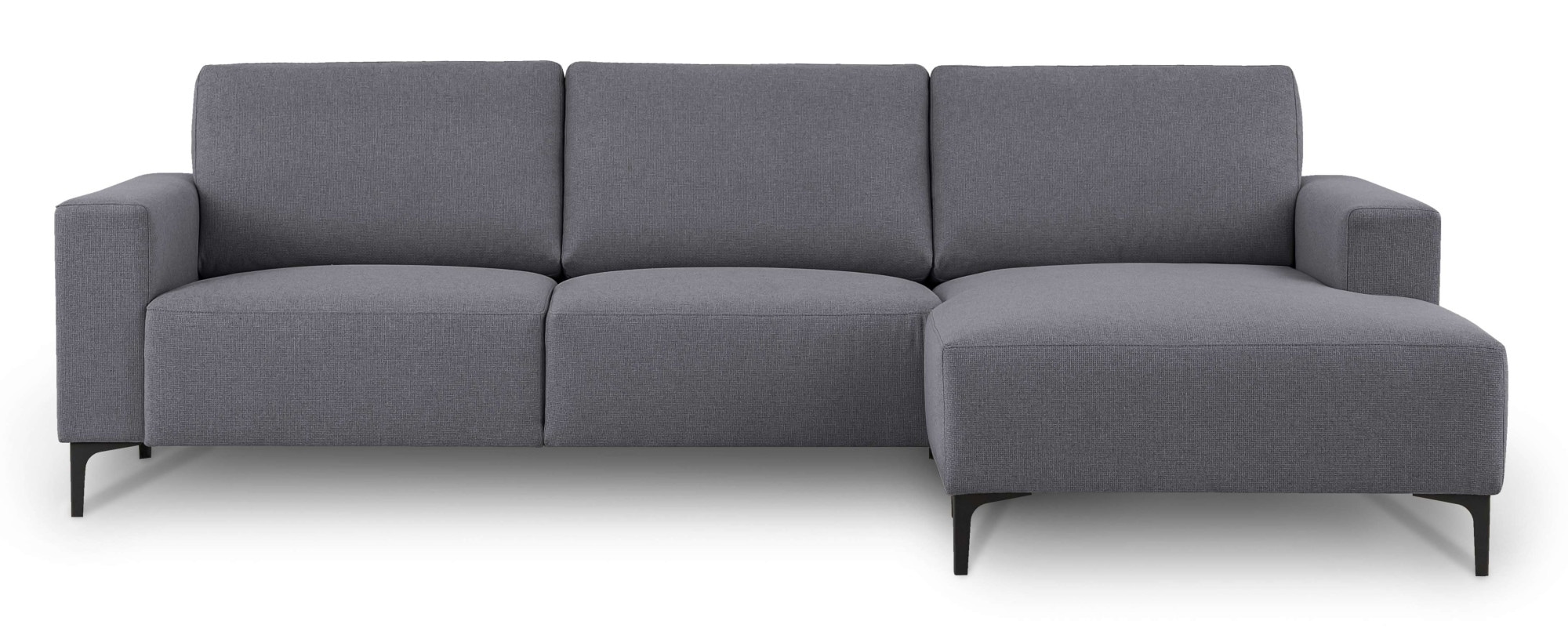 Home affaire Ecksofa »Tournon, L-Form, Breite 262 cm, Webstoff, Chenille«, Designsofa im nordischen Stil, Wellenunterfederung, Metallfüße
