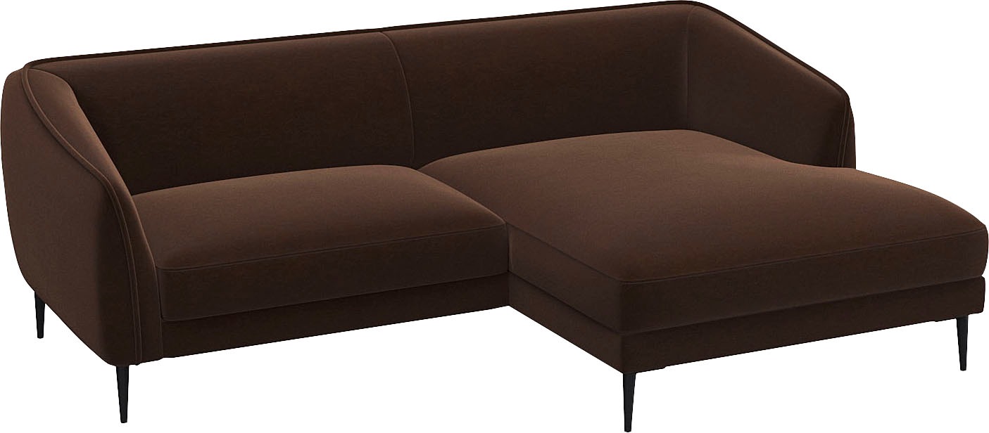 FLEXLUX Ecksofa »Belle Designsofa, bequem durch Kaltschaum im Sitz«, Skandinavisches Design, In hochwertiger Verarbeitung, B/T 218/149 cm