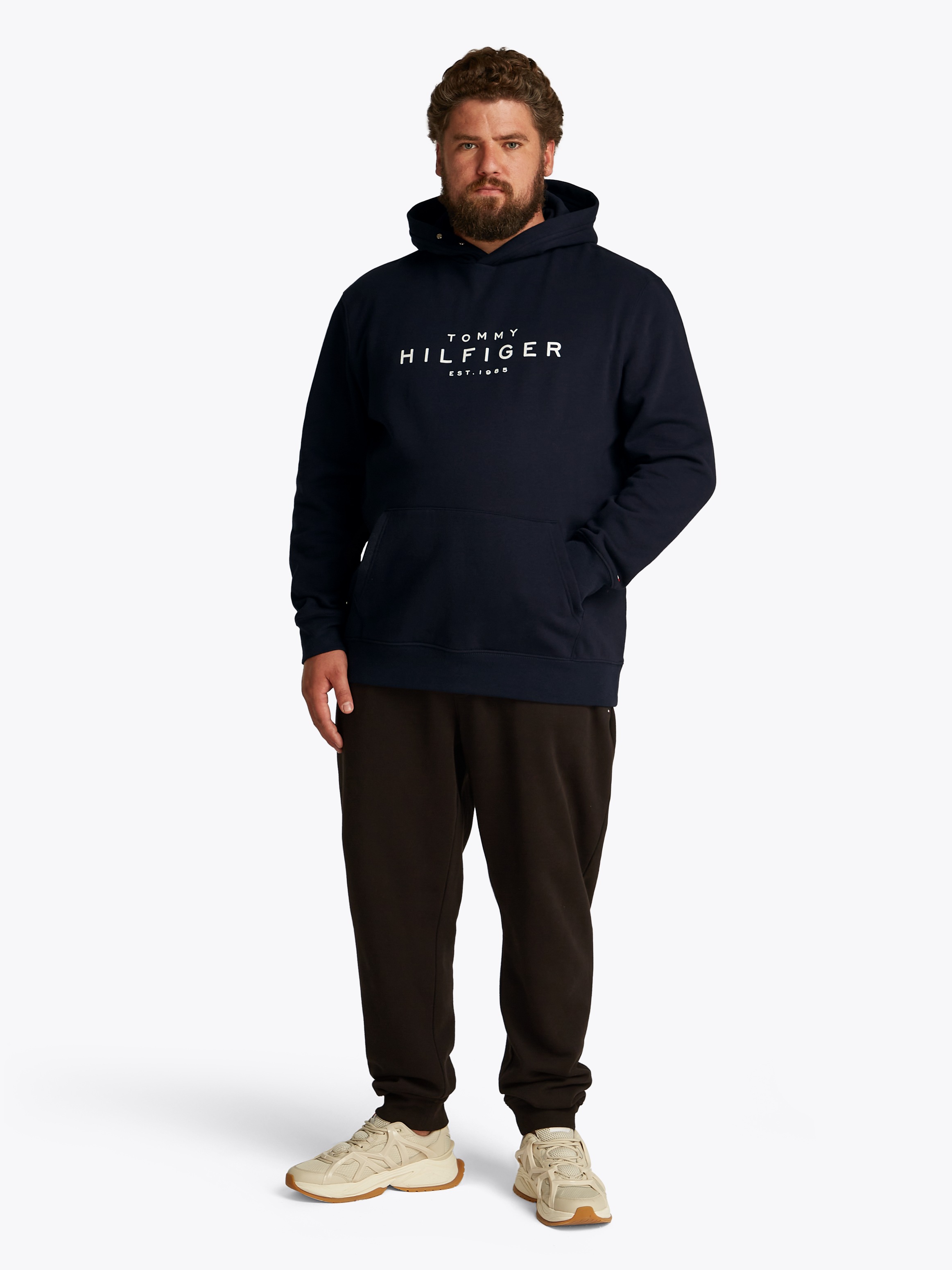 Tommy Hilfiger Big & Tall Sweatshirt »BT-TOMMY HILFIGER HOODY-B«, in Großen Größen, Logostickerei