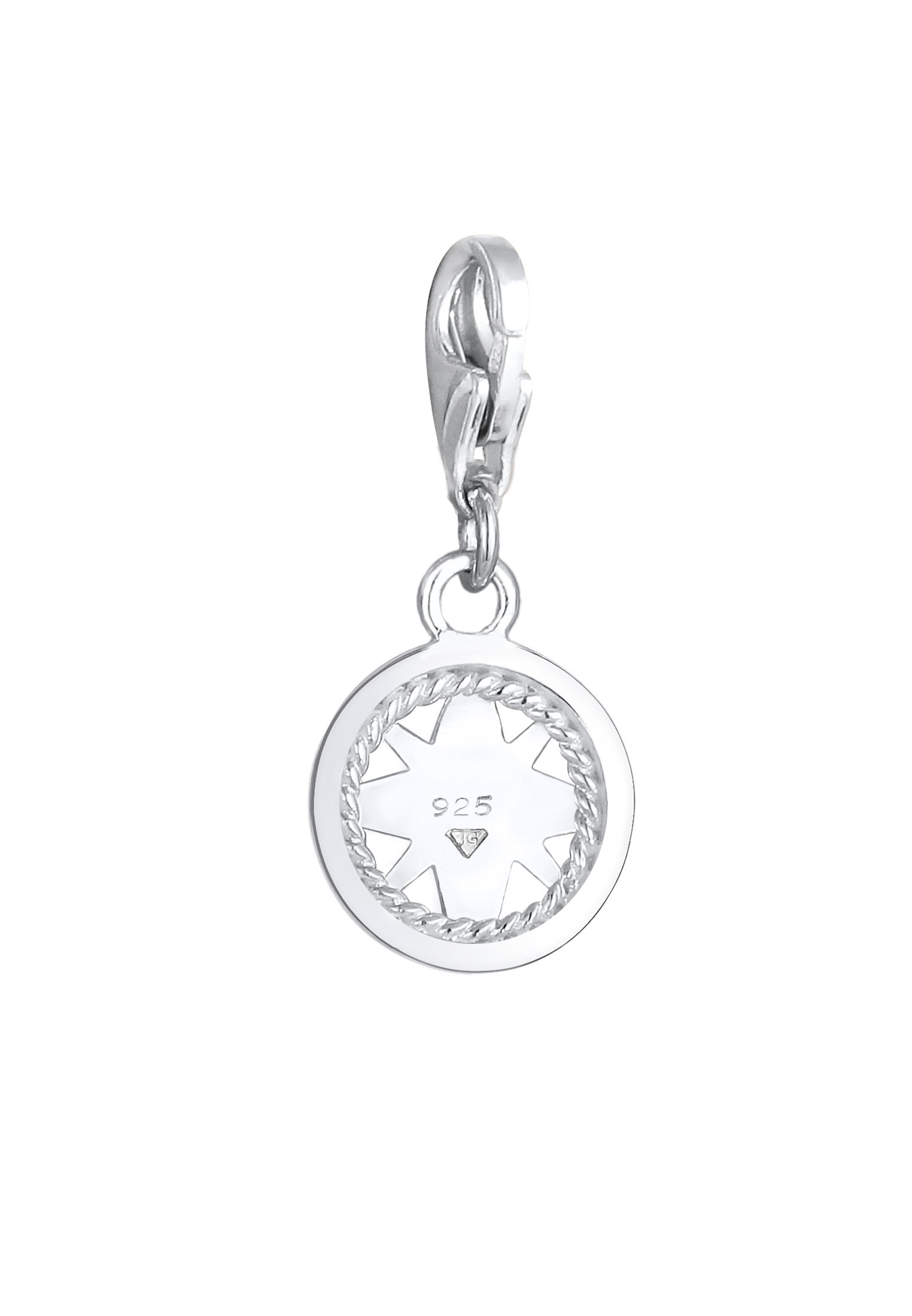 Nenalina Charm-Einhänger »Charm Kompass Maritim Kristalle 925 Silber«