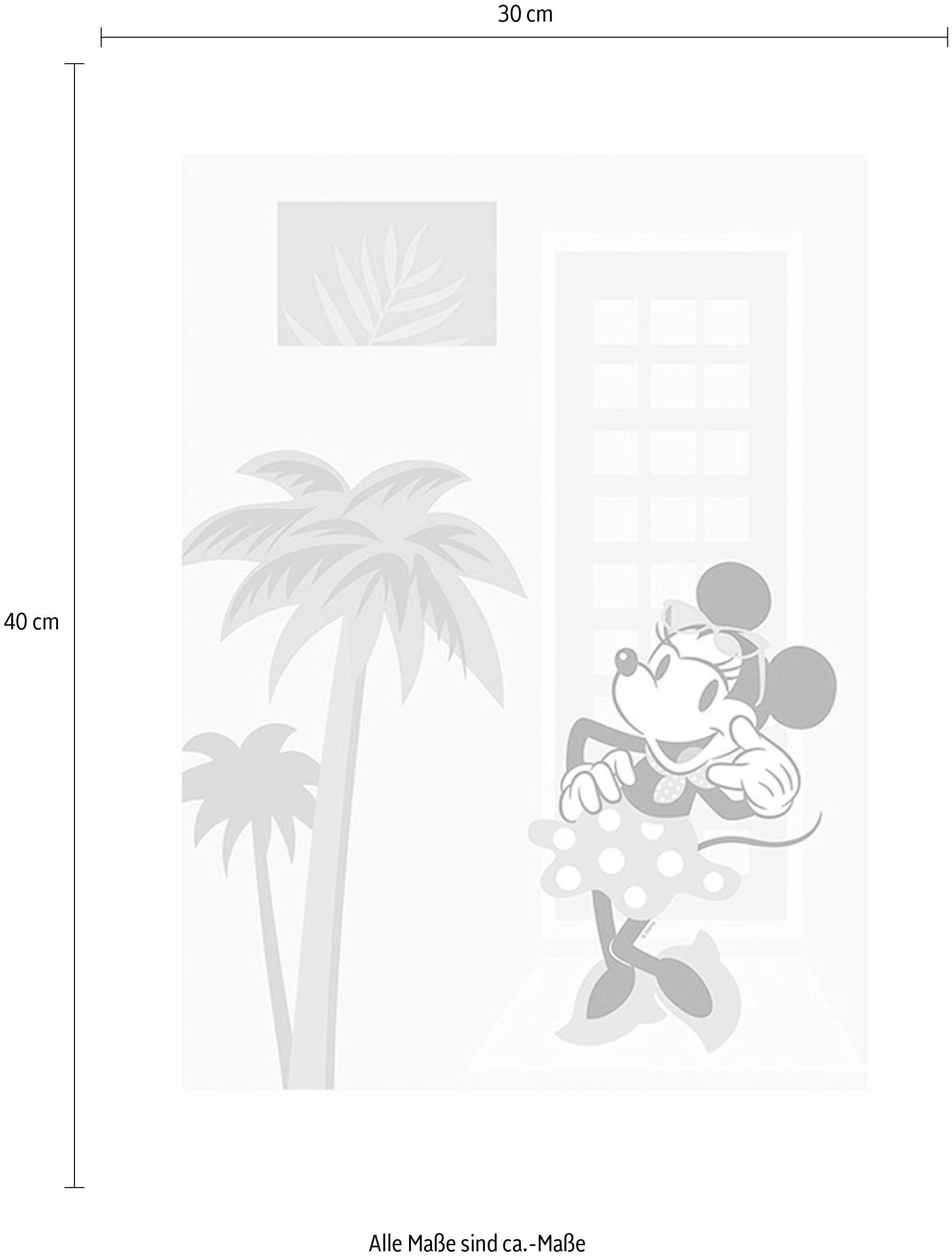 Komar Bild »Minnie Mouse Palms«, Disney, (1 St.), Wandbild zur Dekoration im Kinderzimmer - ohne Rahmen
