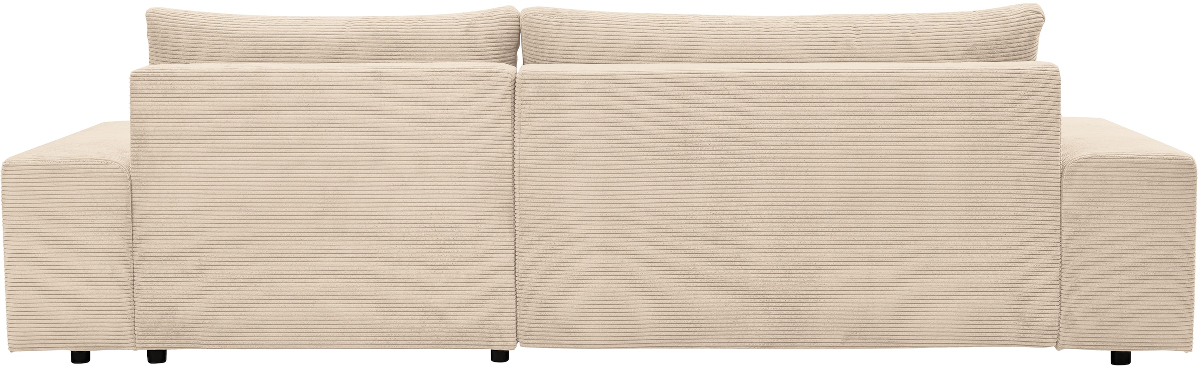 WERK2 Ecksofa »Amsterdam mit Bett & Bettkasten, viel Platz, bequem, Breite 300cm« Cord, L-Form, XXL, Schlaffunktion, Bettkasten