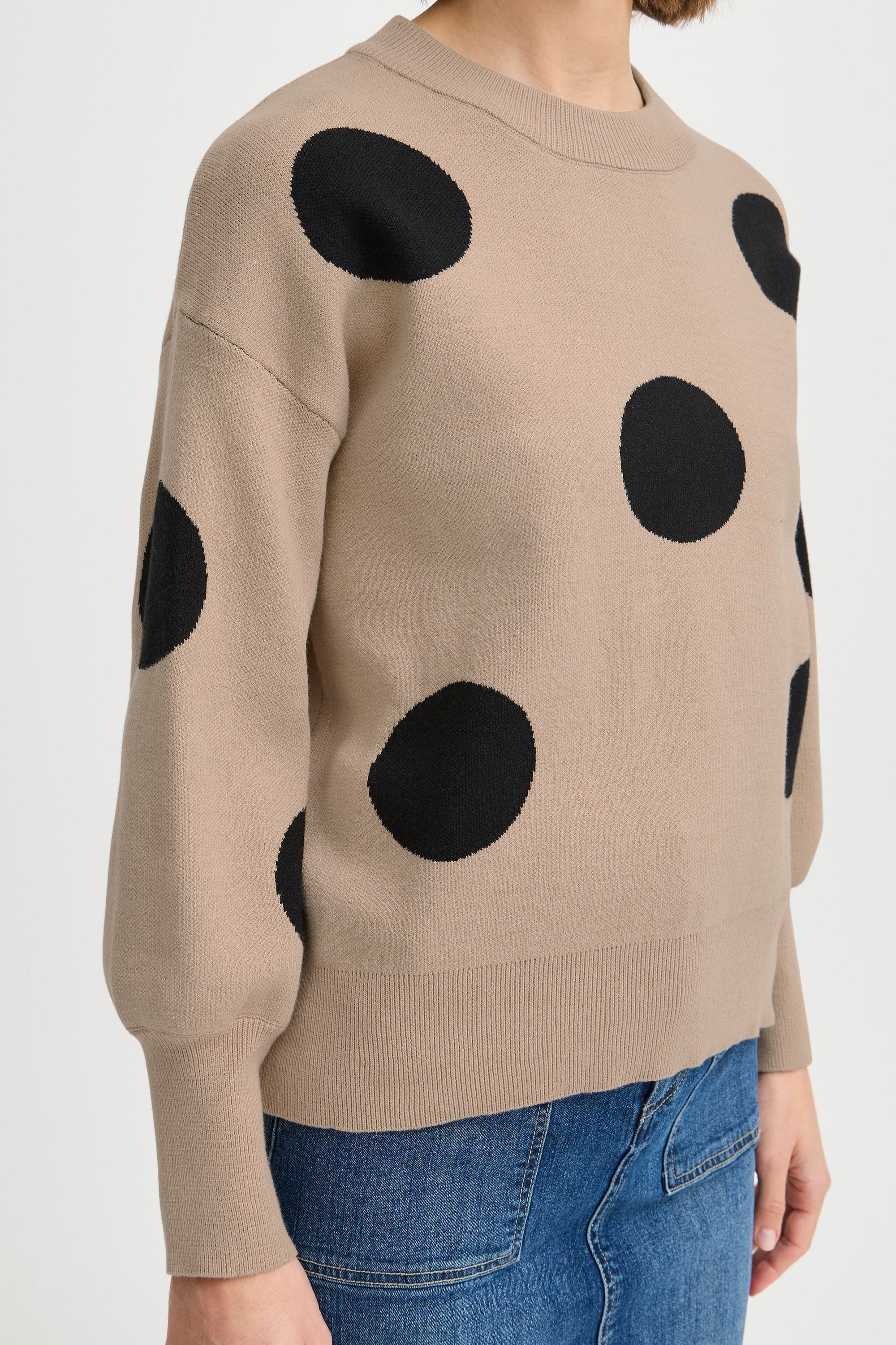 b.young Strickfleece-Pullover »Strickpullover BYOMME DOT JUMPER -«