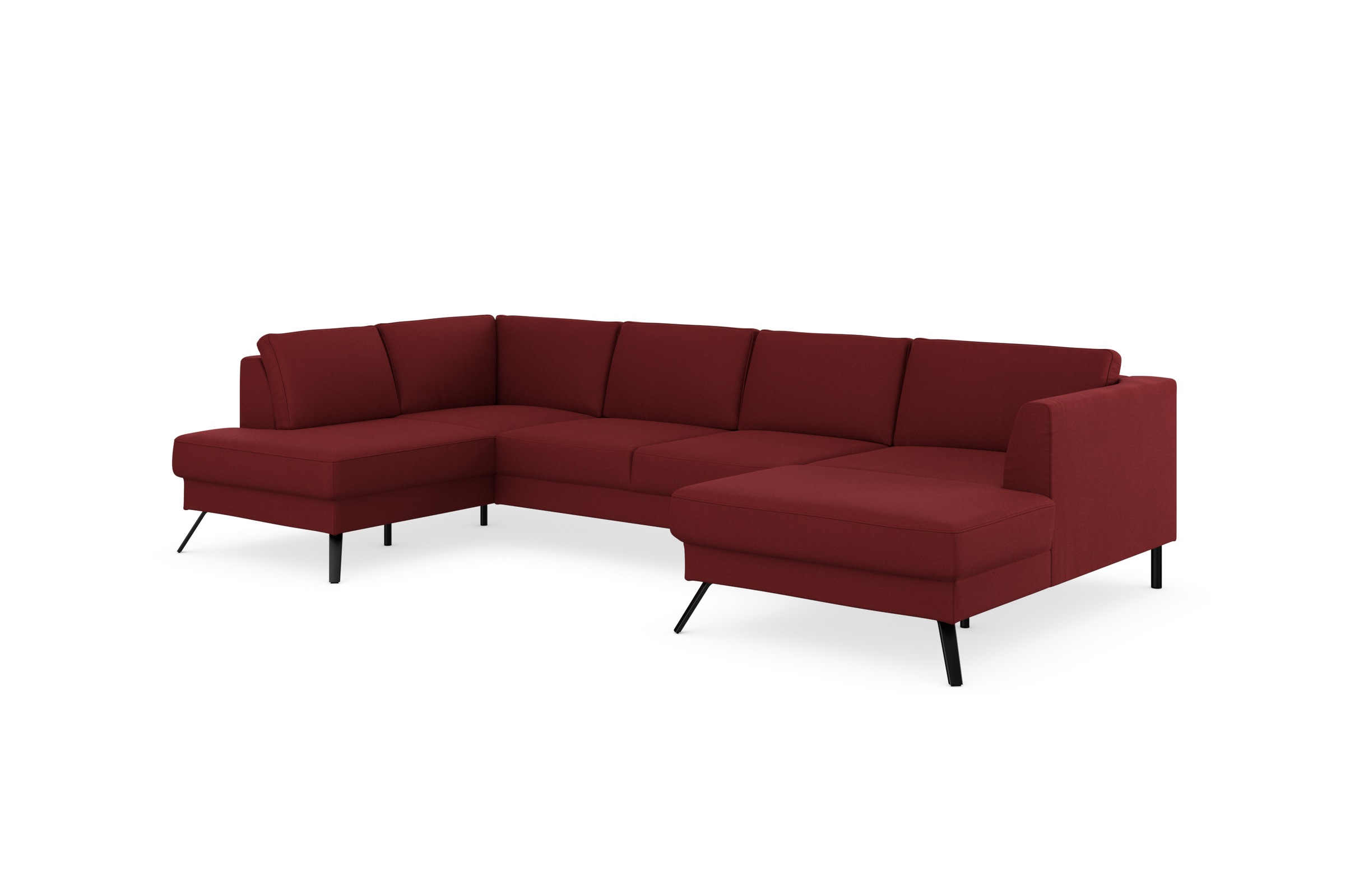 sit&more Wohnlandschaft »Lindholm U-Form« mit Sitztiefenverstellung und Federkern