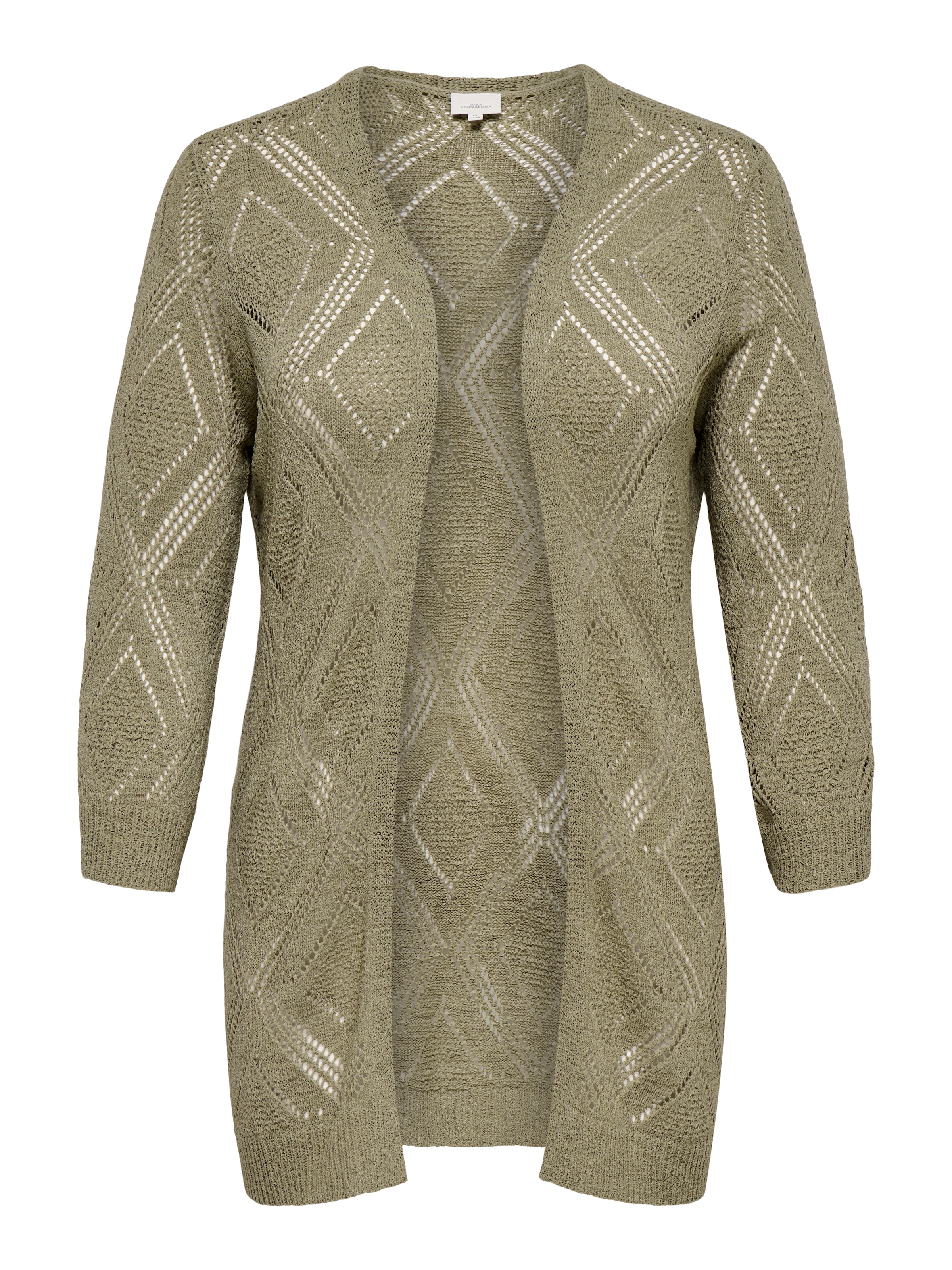 ONLY CARMAKOMA Strickjacke »CARPAMELA 4/5 OPEN CARDIGAN KNT«