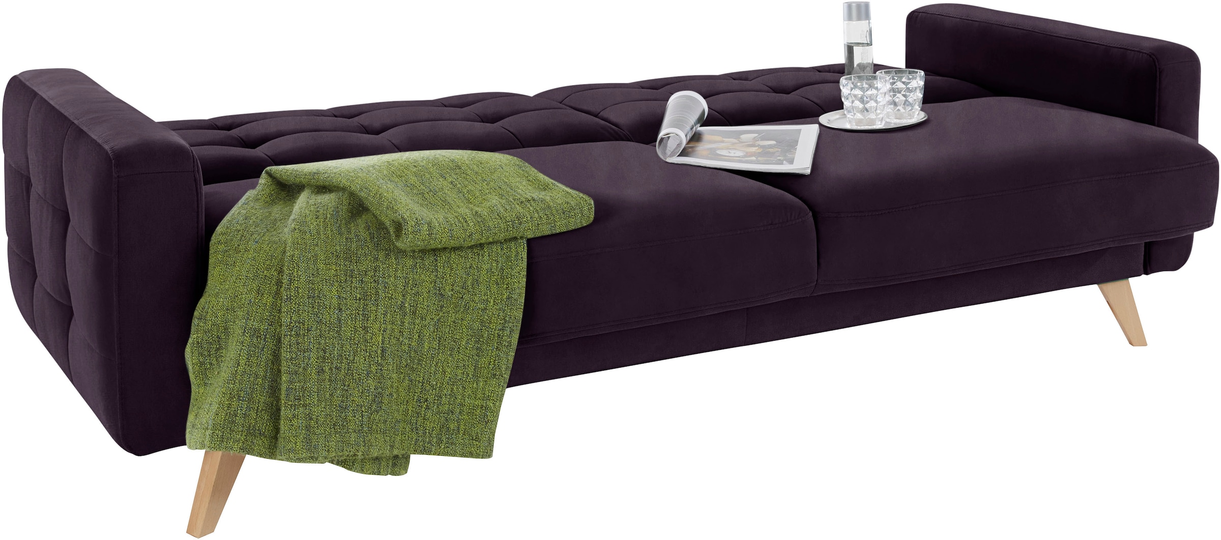 exxpo - sofa fashion 3-Sitzer »Nappa, kompakt und komfortabel, bequem, zeitloses Design, L-Form« tolle Detailverarbeitung