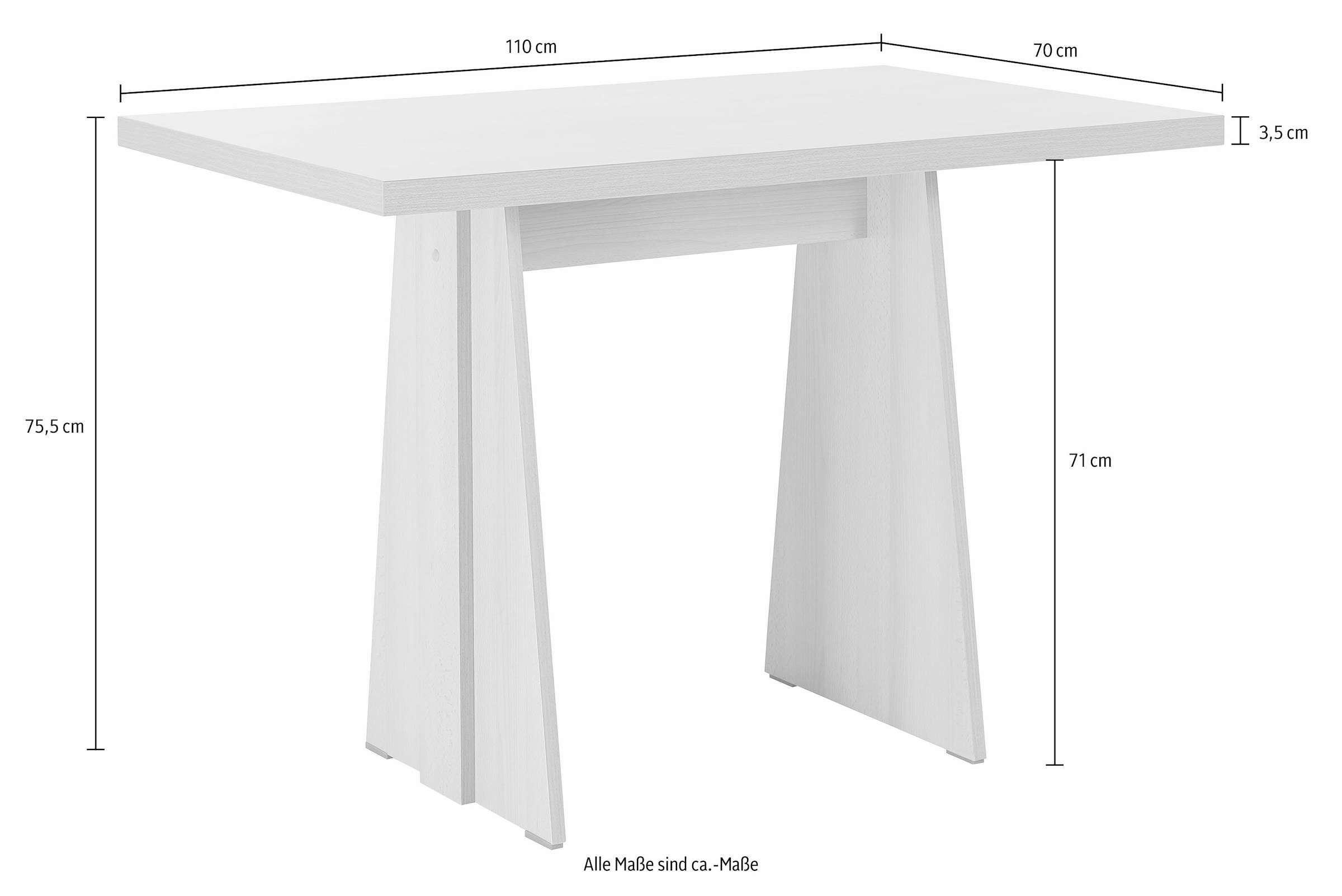 INOSIGN Wangentisch »Hanau 1«, Breite 110 cm