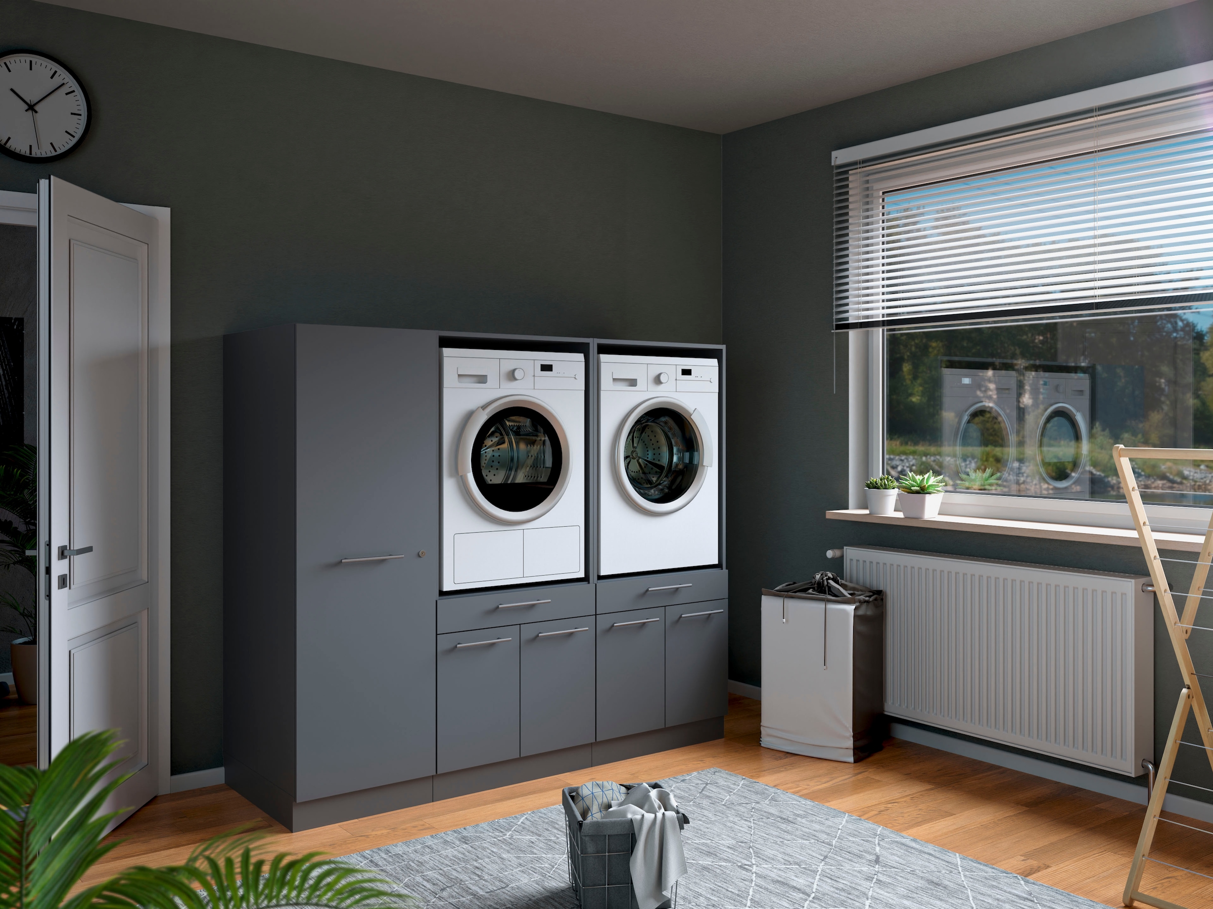 Laundreezy Mehrzweckschrank-Set »Laundreezy, 3-tlg. Mehrzweckschrank-Set B/H/T 186/162/68 cm« 3 Stk. tlg.
