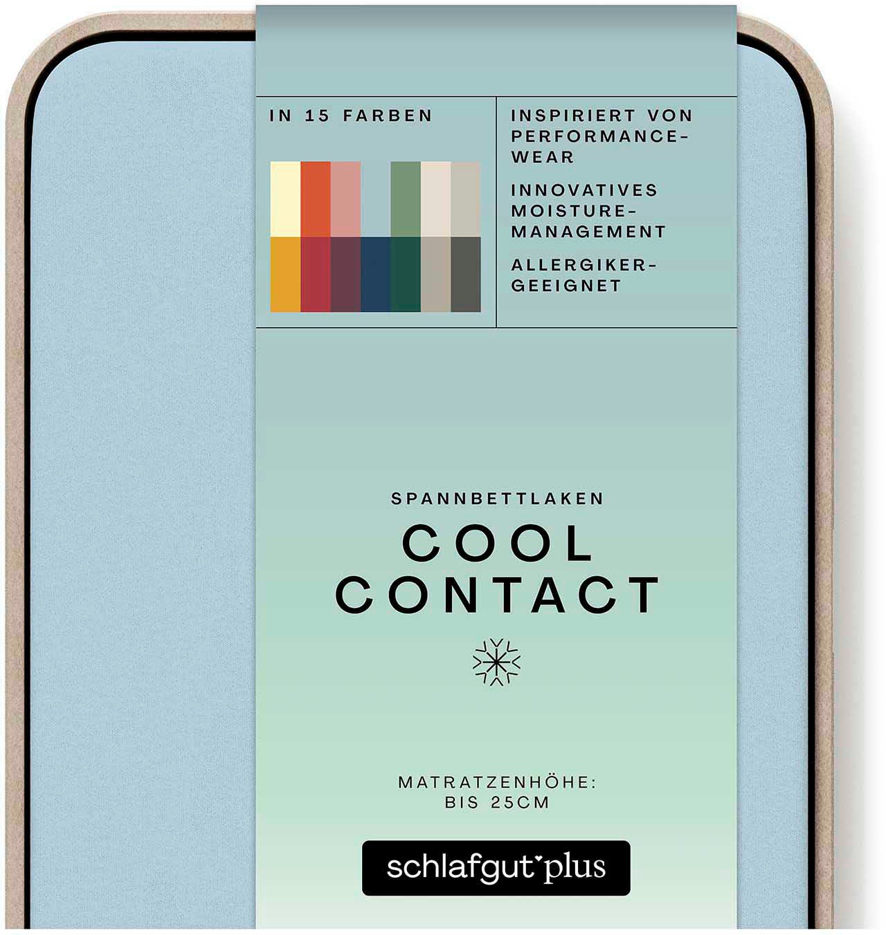 Schlafgut Spannbettlaken »Cool Contact«, 100% gekämmte Mikrofaser