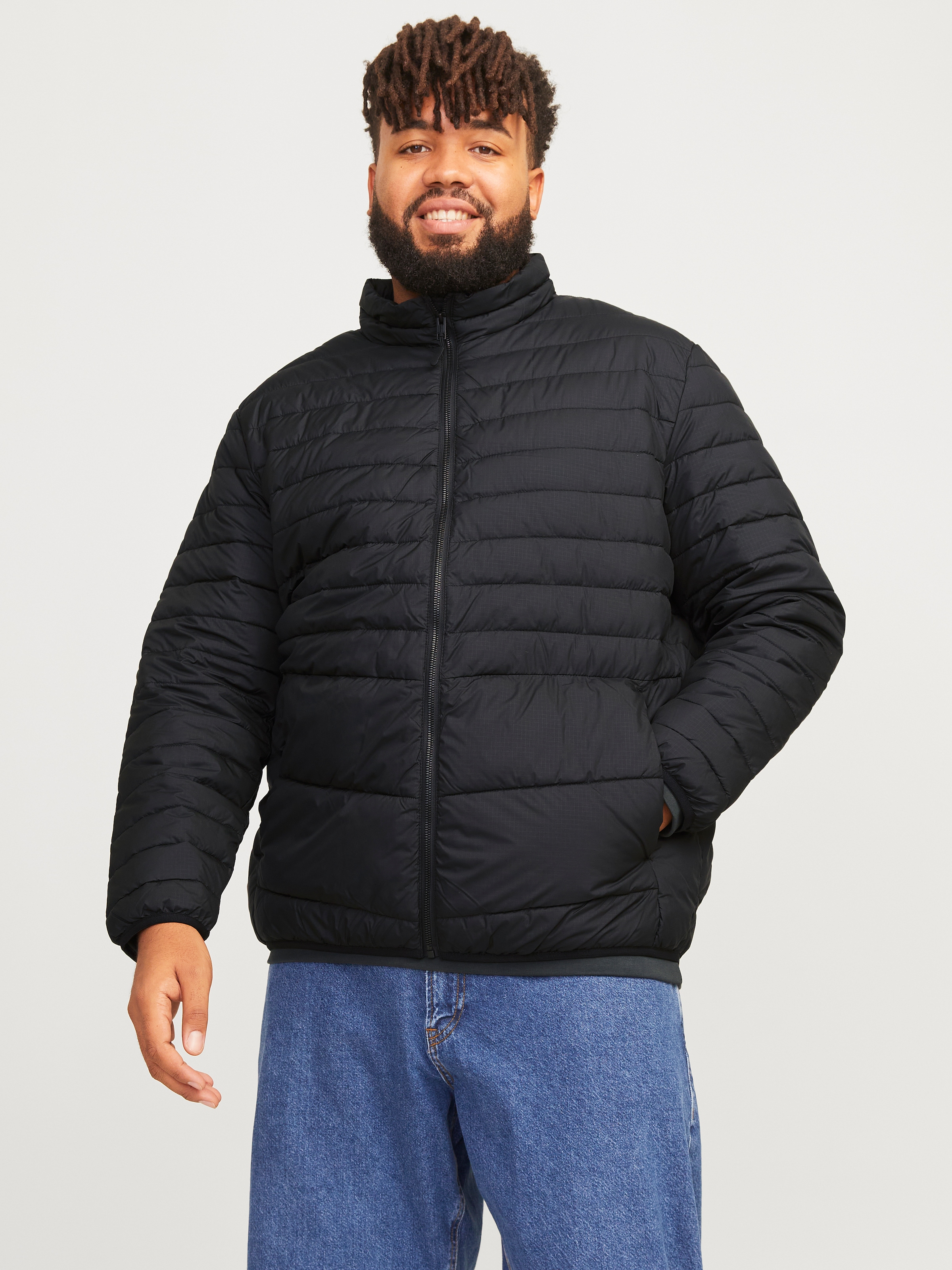 Jack & Jones PlusSize Outdoorjacke »JJESTATE PACKABLE PUFFER COLLAR NOOS PLS«, ohne Kapuze