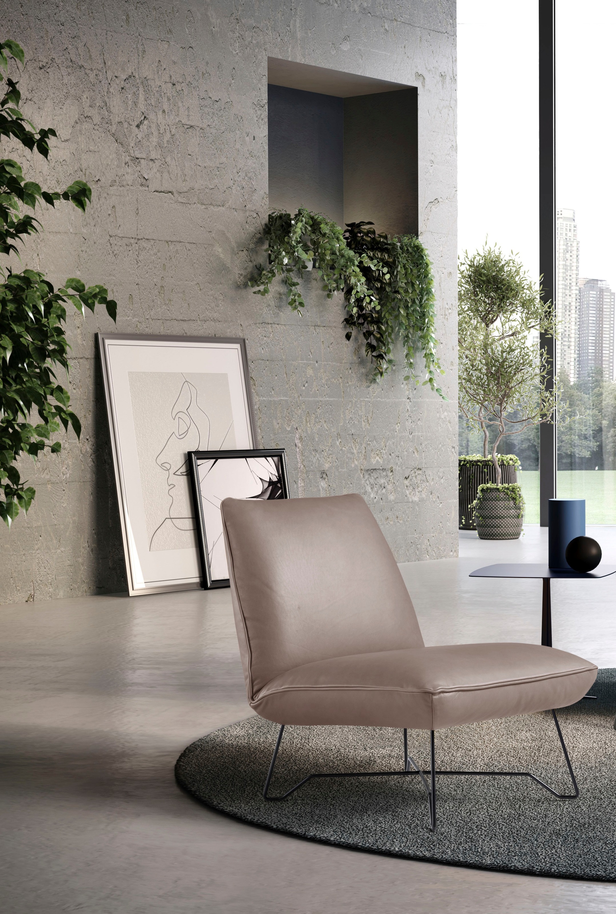 Egoitaliano Sessel »Lia Loungesessel, elegant und stylisch, toller Sitzkomfort«, extravaganter Designsessel, Solitärsessel