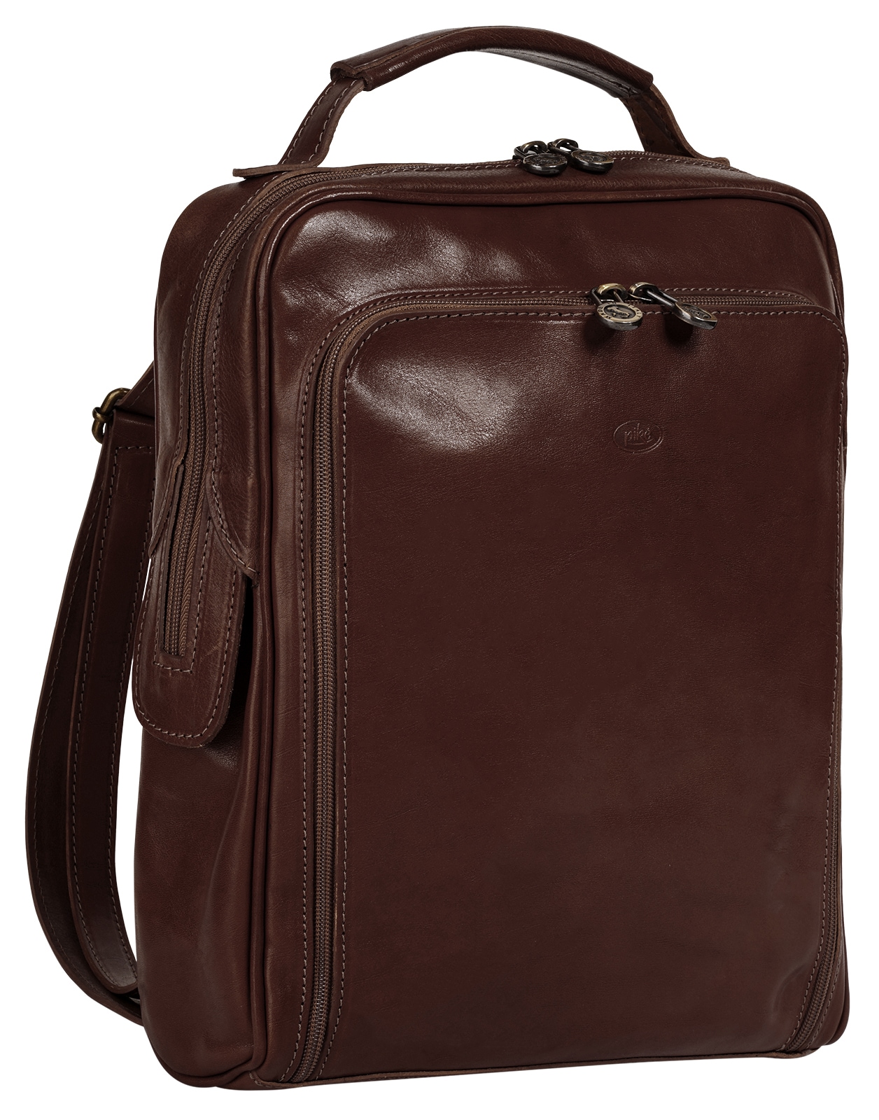 Piké Cityrucksack, echt Leder, Made in Italy