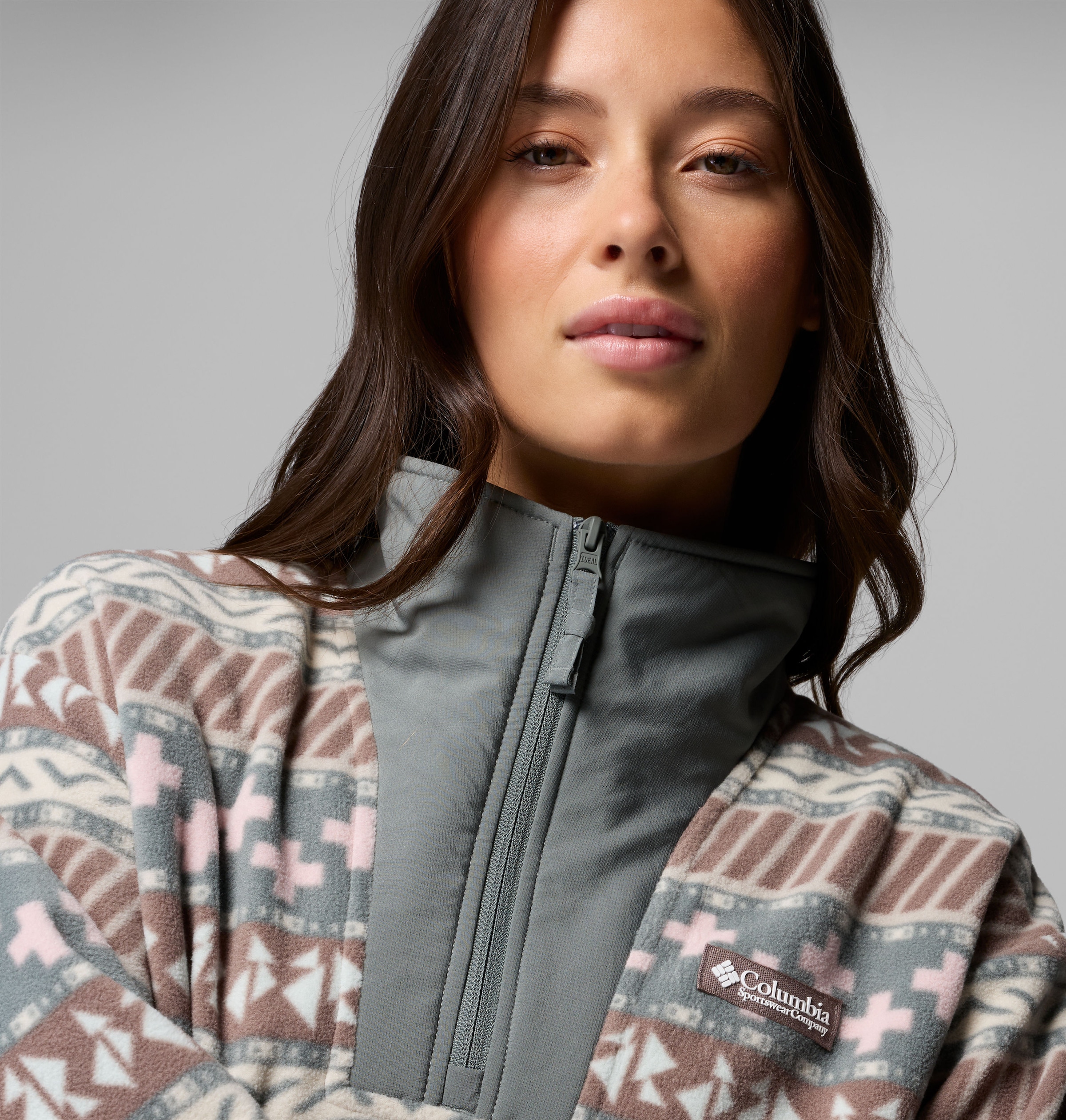 Columbia Fleecepullover »Sequoia Grove II Printed Half Zip«, mit Halbreißverschluss, aus Polyester-Fleece, Langarm-Design

