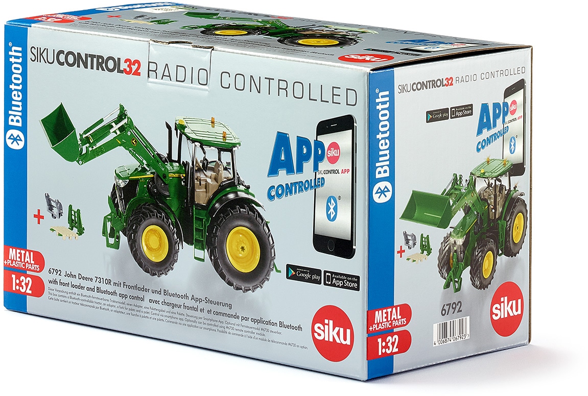 Siku RC-Traktor »SIKU Control, John Deere 7310R mit Frontlader (6792)«, inkl. Bluetooth App-Steuerung