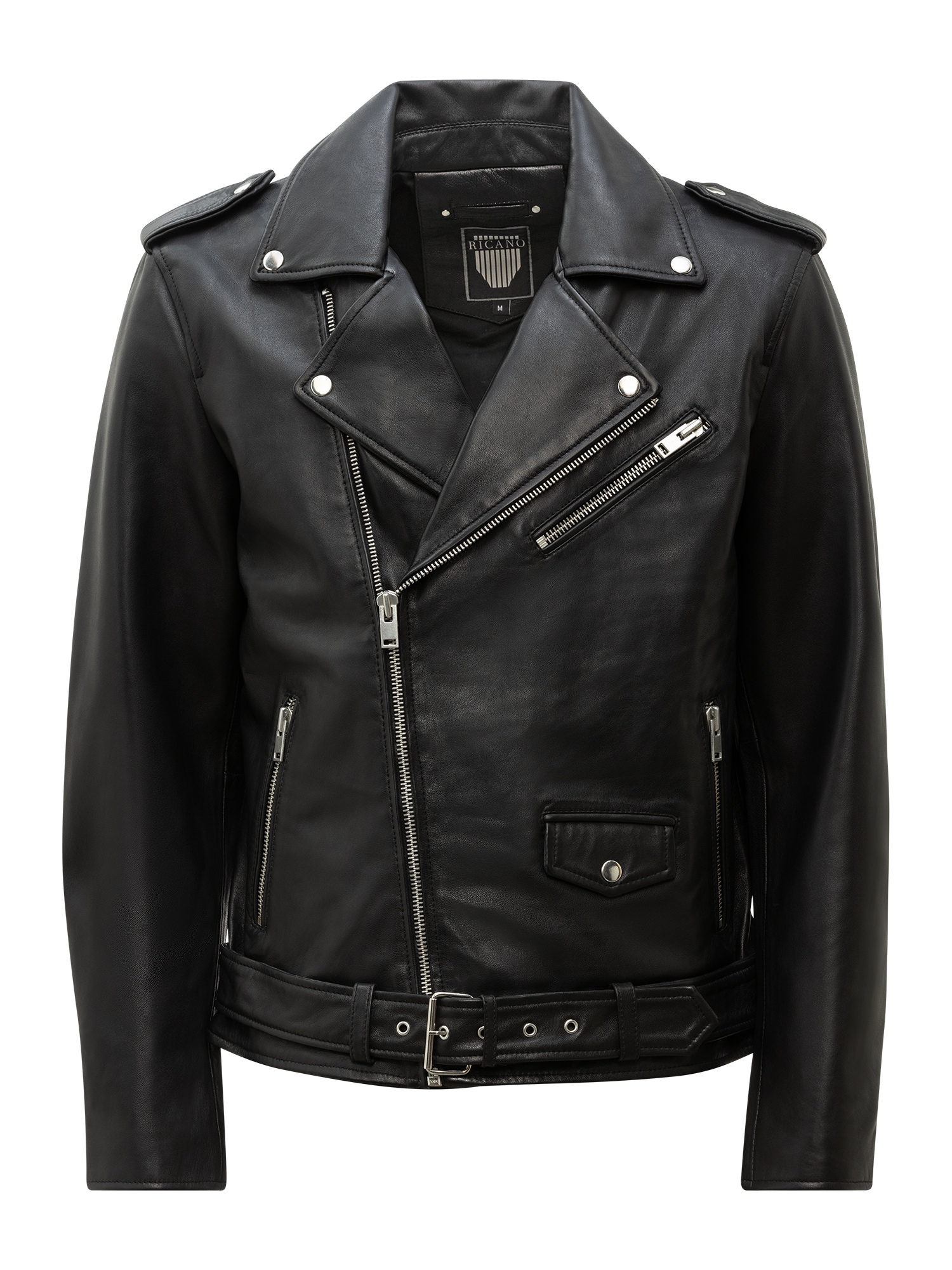 RICANO Bikerjacke »Lederjacke Marco« ohne Kapuze Handgefertigt aus echtem Leder